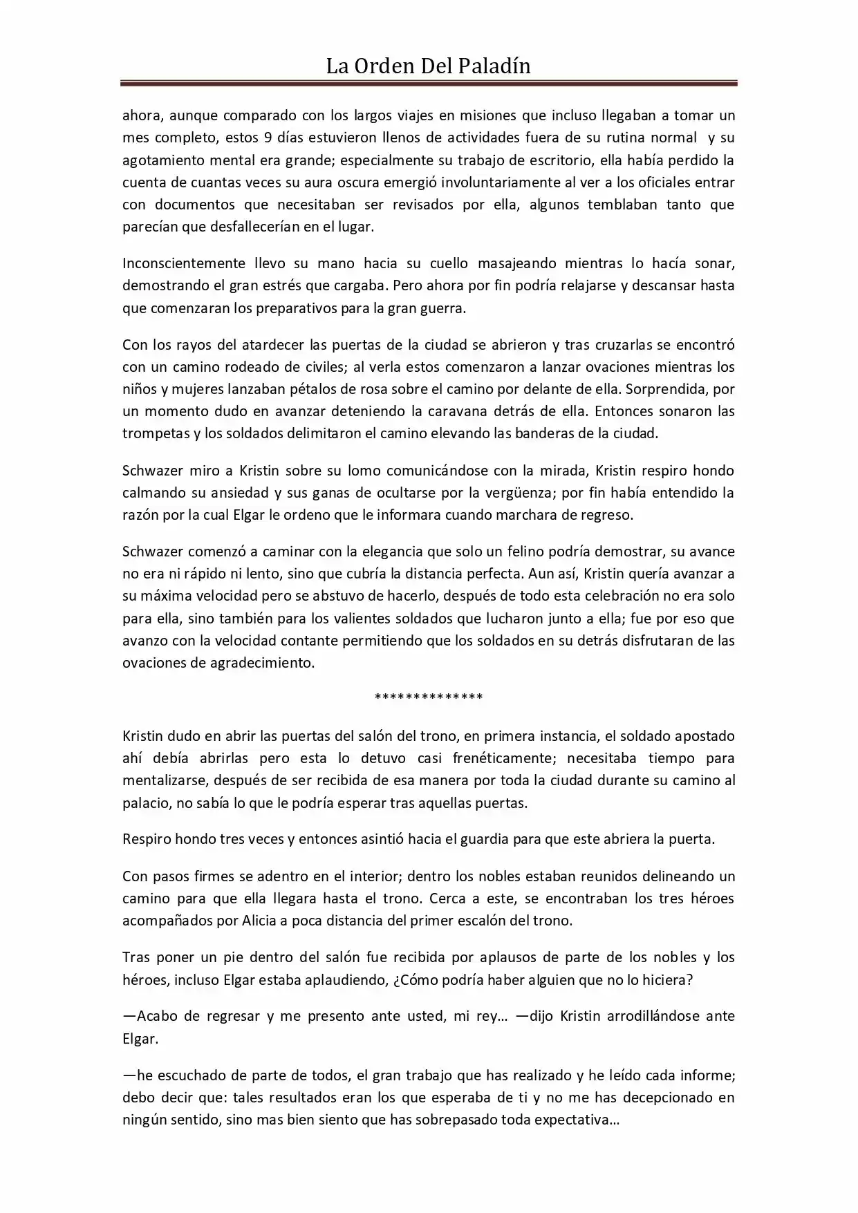 La Orden Del Paladin (Novela) - Capítulo 35 - Página 11 - LectorTMOo