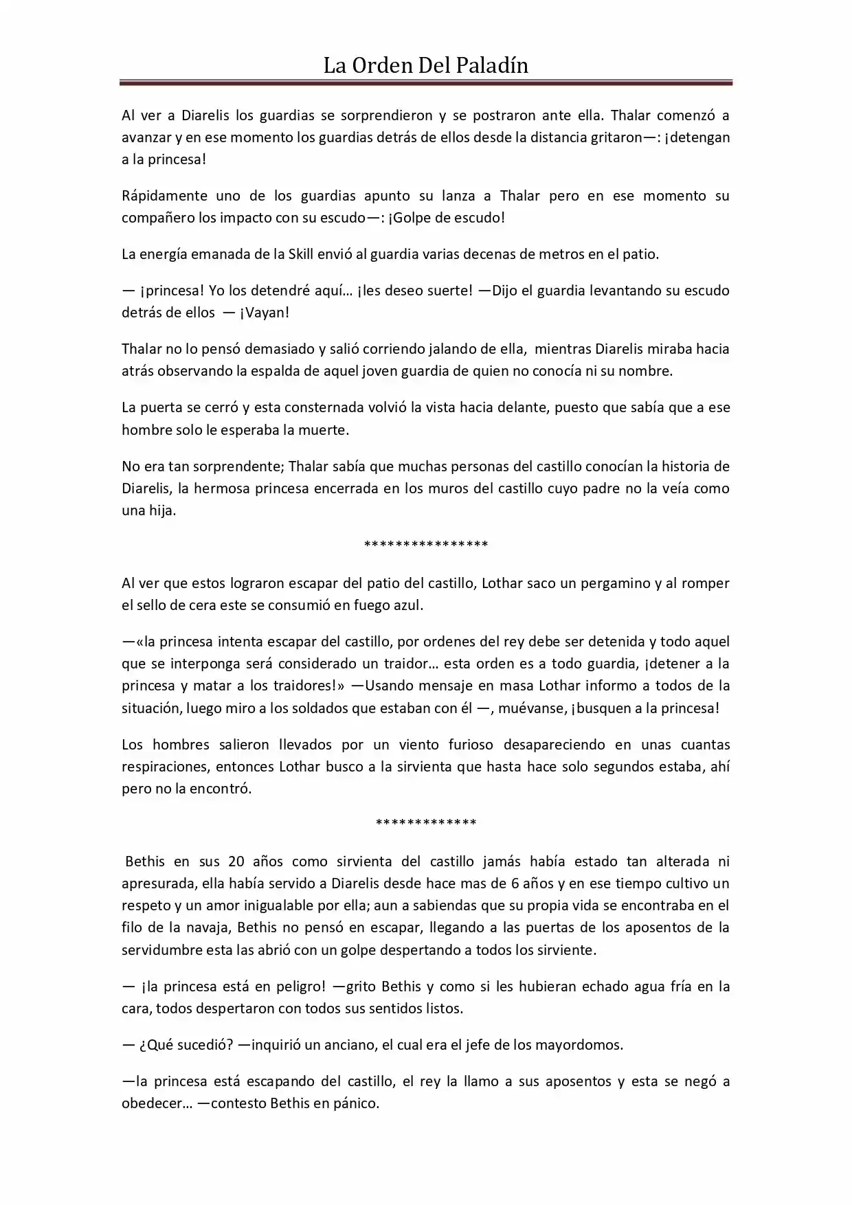 La Orden Del Paladin (Novela) - Capítulo 36 - Página 12 - LectorTMOo