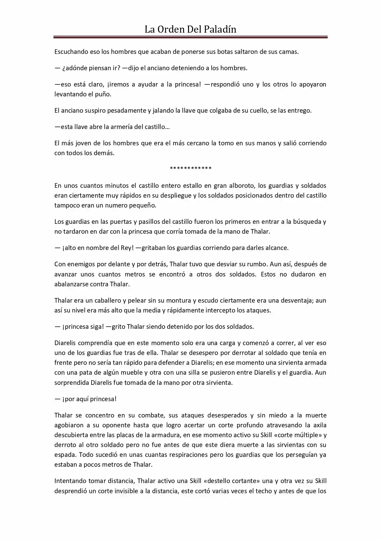 La Orden Del Paladin (Novela) - Capítulo 36 - Página 13 - LectorTMOo