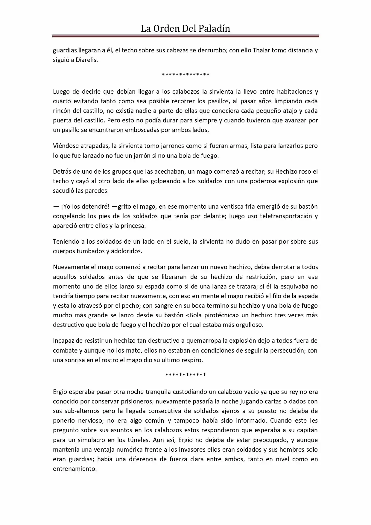 La Orden Del Paladin (Novela) - Capítulo 36 - Página 14 - LectorTMOo