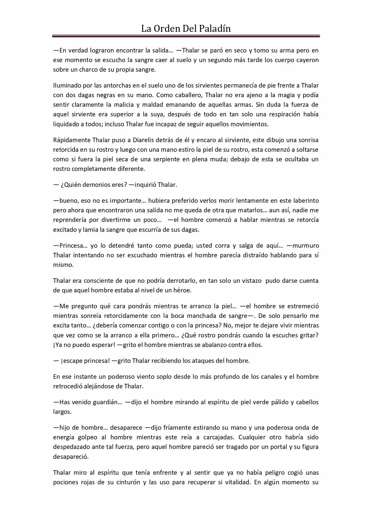 La Orden Del Paladin (Novela) - Capítulo 37 - Página 2 - LectorTMOo