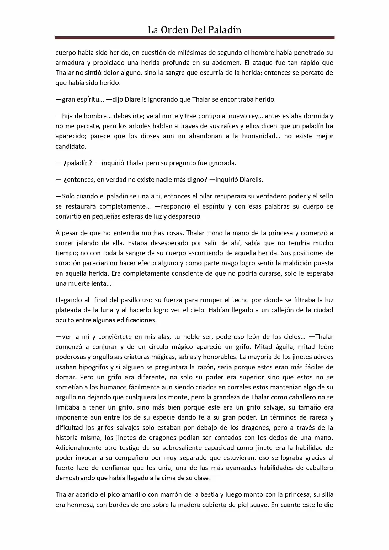 La Orden Del Paladin (Novela) - Capítulo 37 - Página 3 - LectorTMOo
