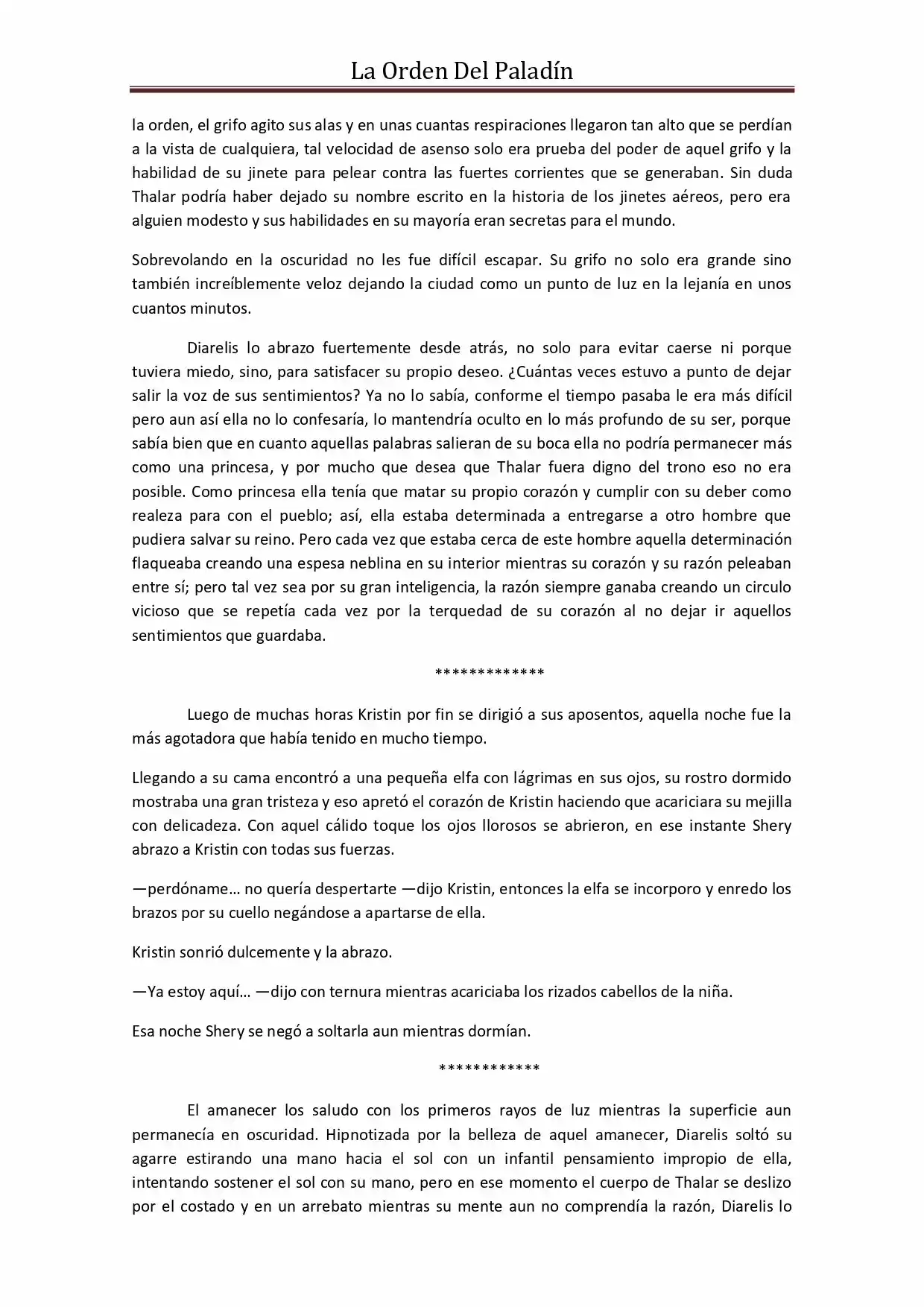 La Orden Del Paladin (Novela) - Capítulo 37 - Página 4 - LectorTMOo