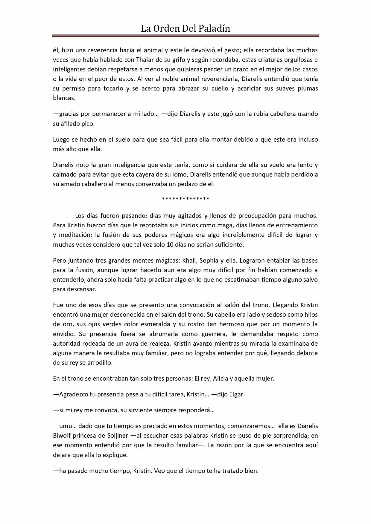 La Orden Del Paladin (Novela) - Capítulo 37 - Página 6 - LectorTMOo
