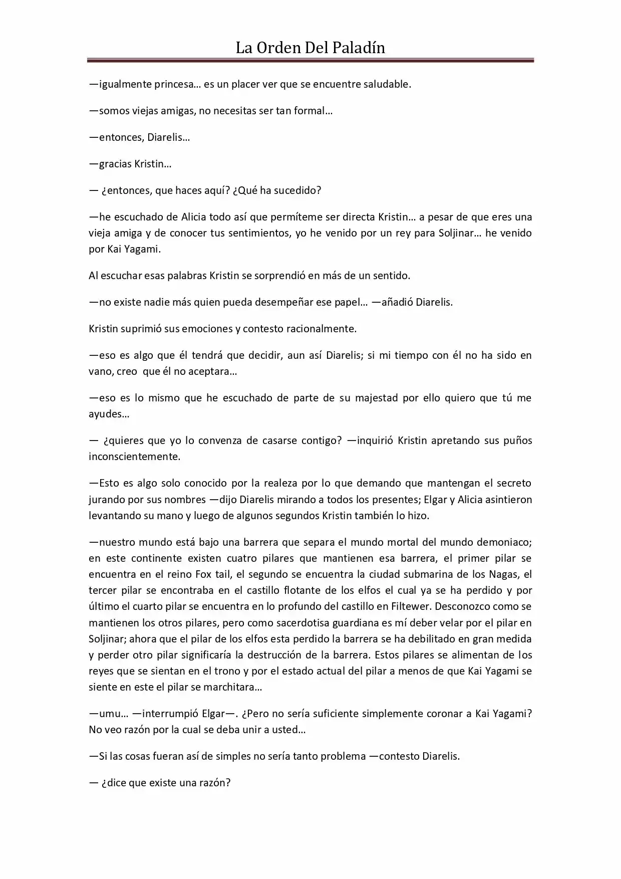 La Orden Del Paladin (Novela) - Capítulo 37 - Página 7 - LectorTMOo