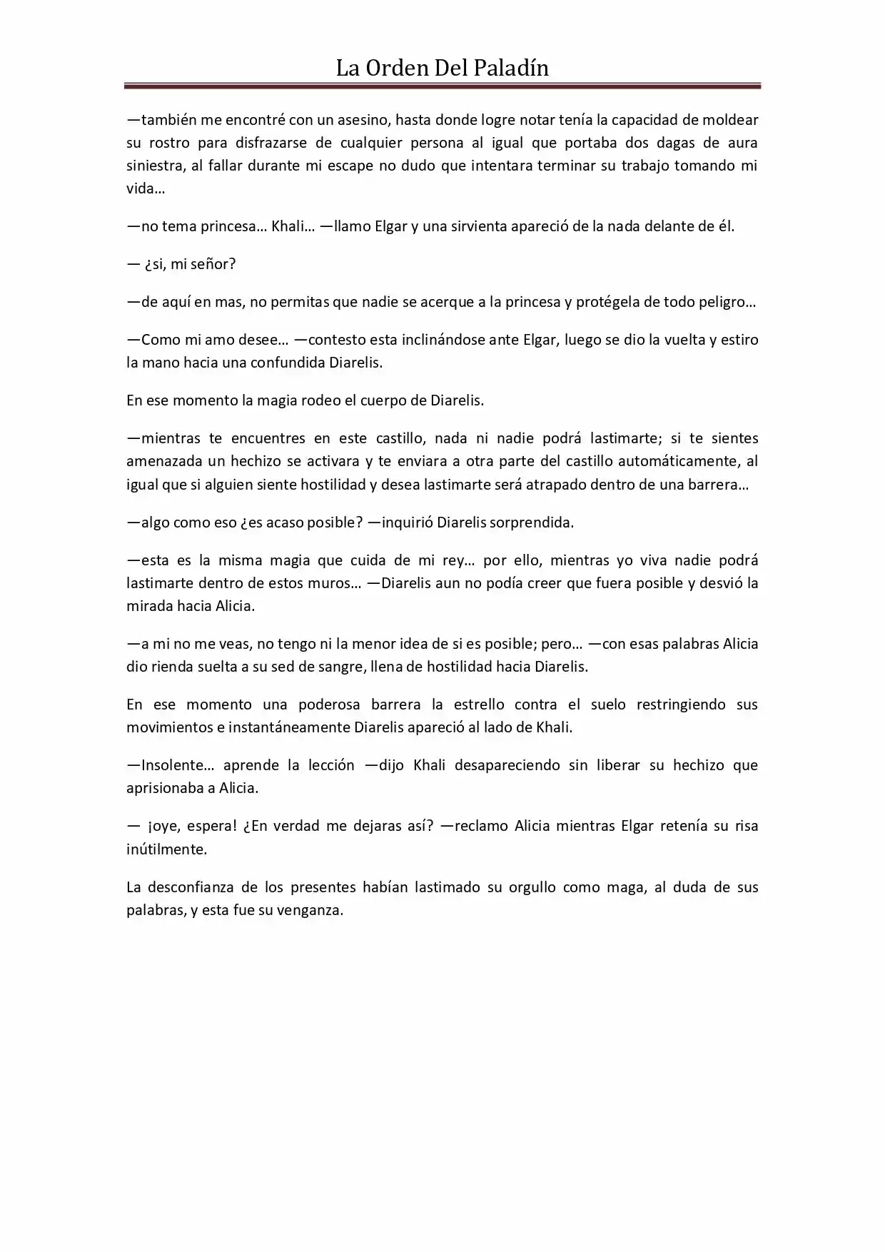 La Orden Del Paladin (Novela) - Capítulo 37 - Página 9 - LectorTMOo