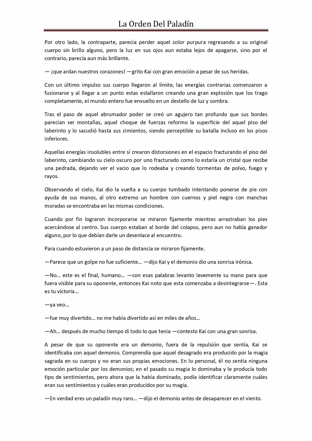La Orden Del Paladin (Novela) - Capítulo 38 - Página 3 - LectorTMOo