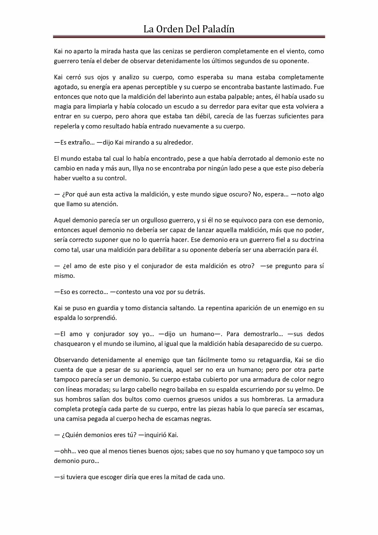 La Orden Del Paladin (Novela) - Capítulo 38 - Página 4 - LectorTMOo