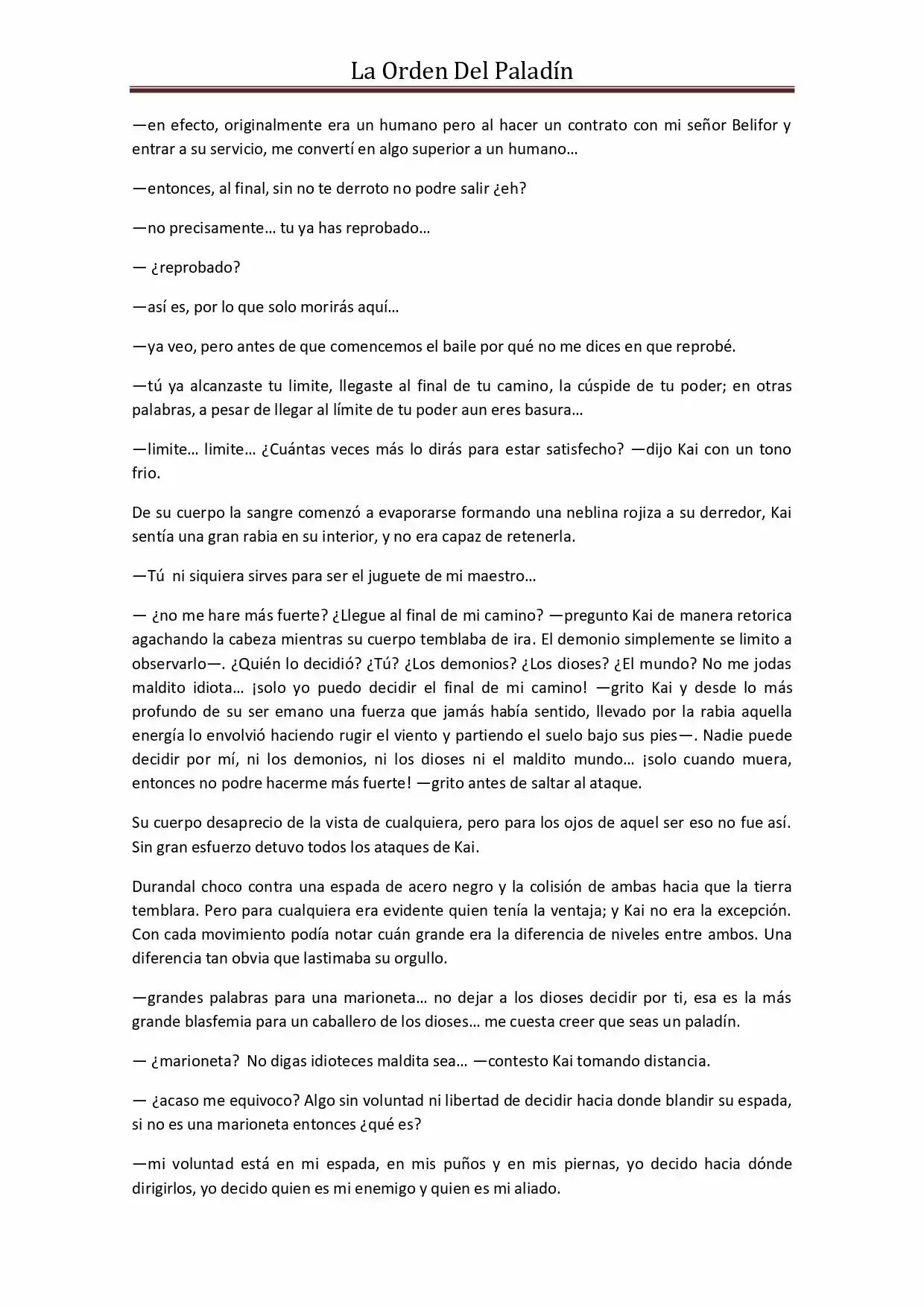 La Orden Del Paladin (Novela) - Capítulo 38 - Página 5 - LectorTMOo
