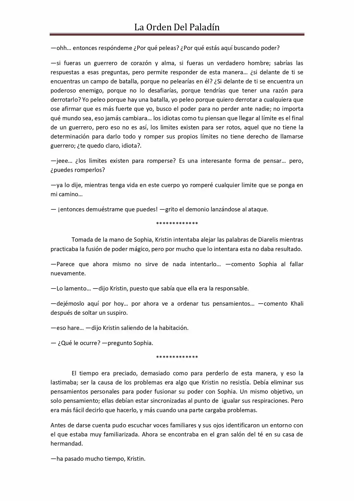 La Orden Del Paladin (Novela) - Capítulo 38 - Página 6 - LectorTMOo