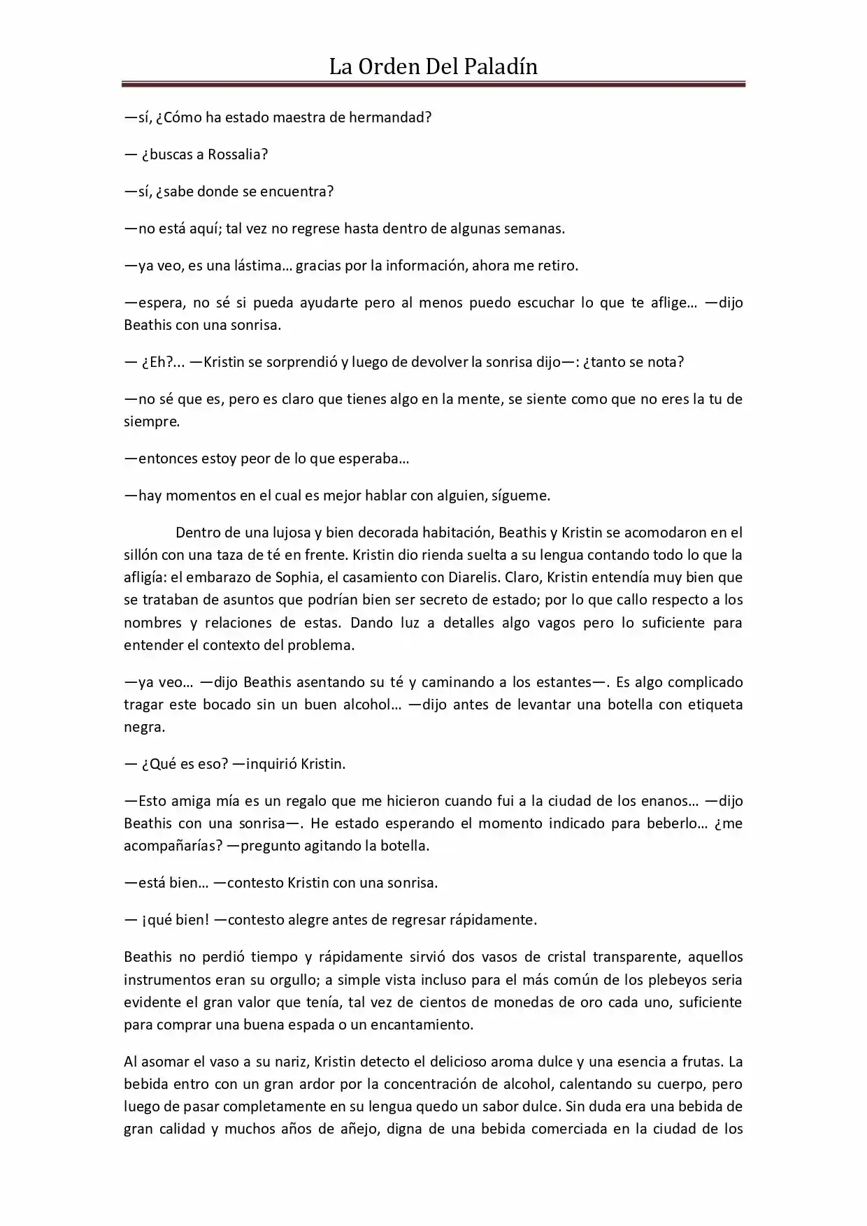 La Orden Del Paladin (Novela) - Capítulo 38 - Página 7 - LectorTMOo