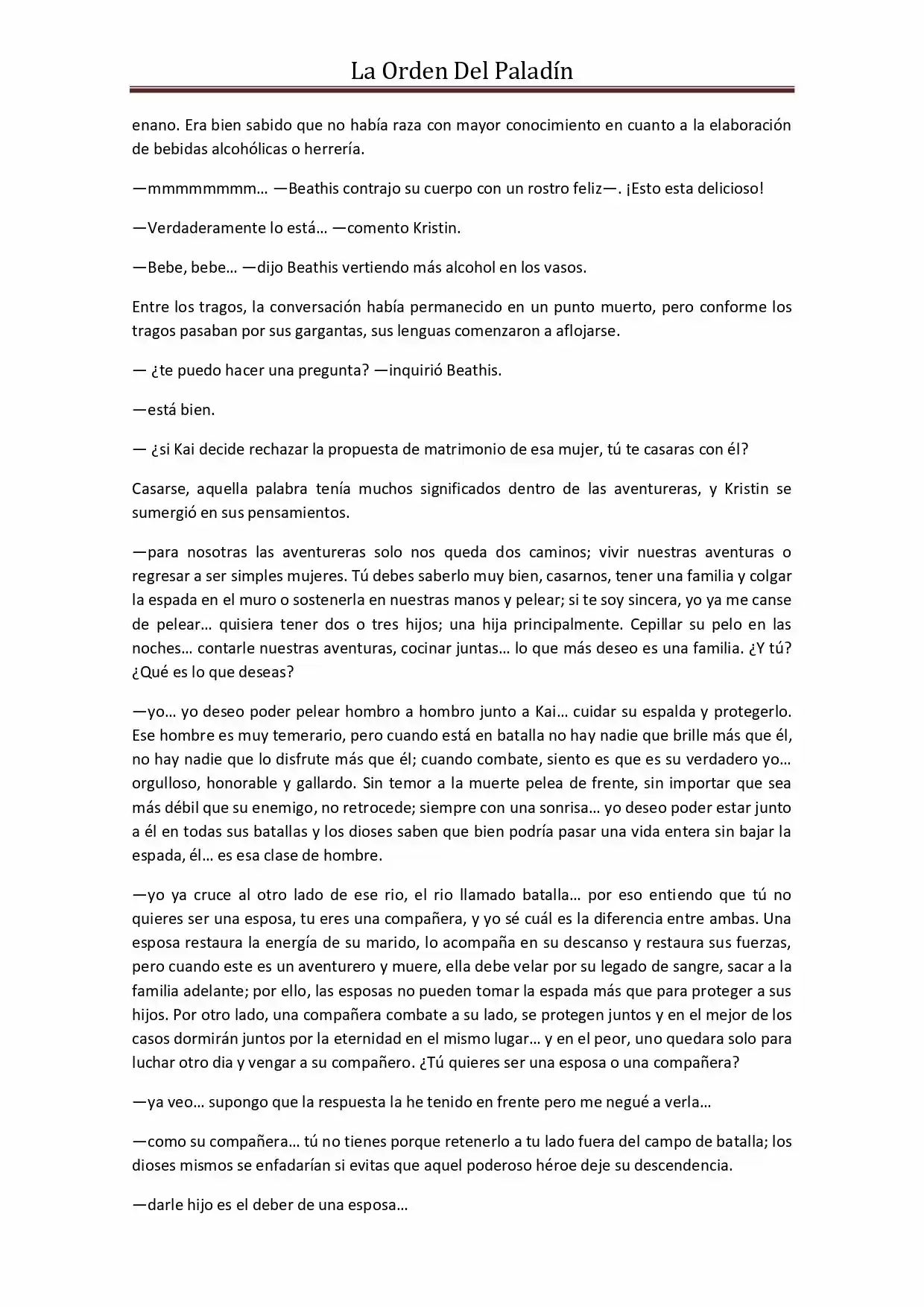 La Orden Del Paladin (Novela) - Capítulo 38 - Página 8 - LectorTMOo
