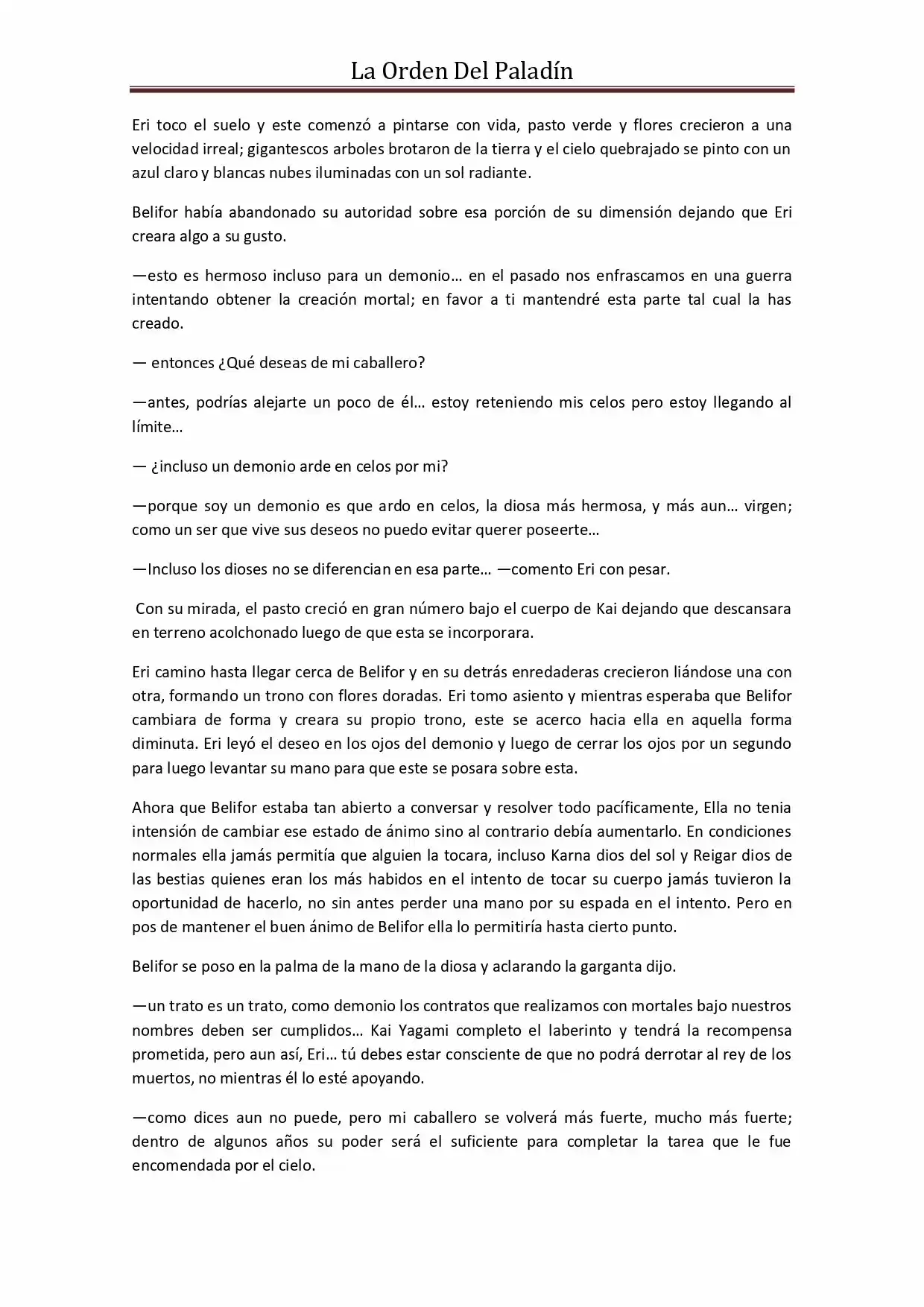 La Orden Del Paladin (Novela) - Capítulo 38 - Página 13 - LectorTMOo