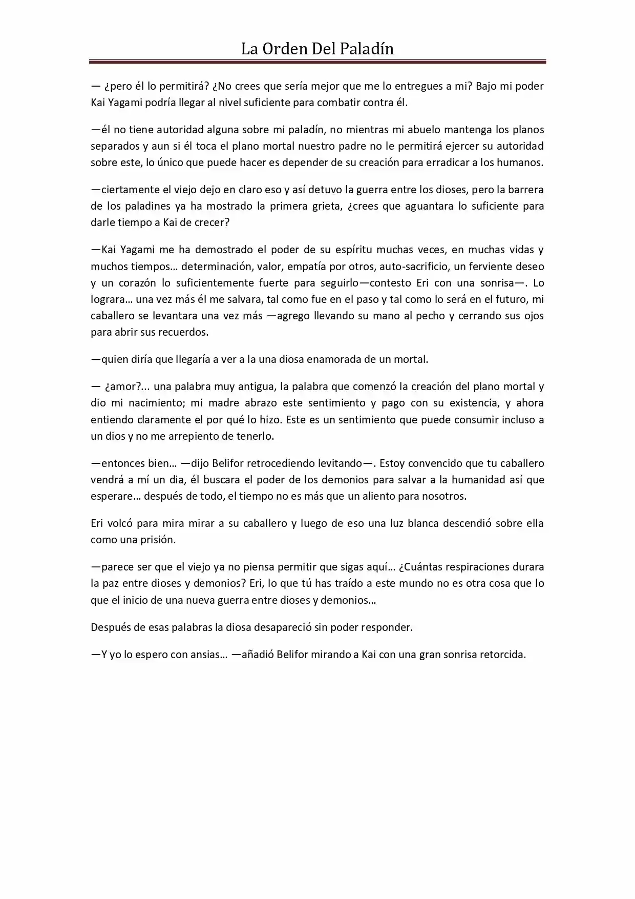 La Orden Del Paladin (Novela) - Capítulo 38 - Página 14 - LectorTMOo