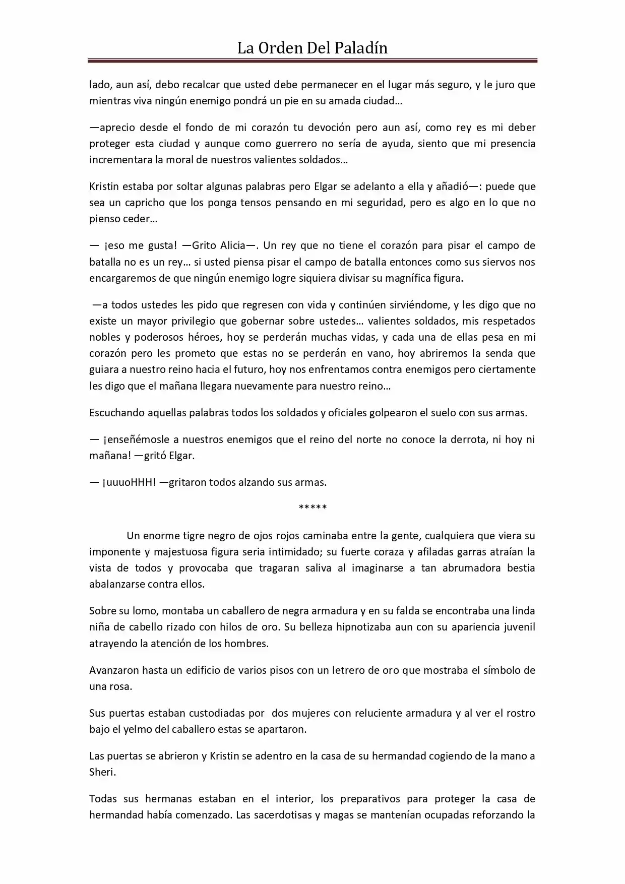 La Orden Del Paladin (Novela) - Capítulo 39 - Página 2 - LectorTMOo