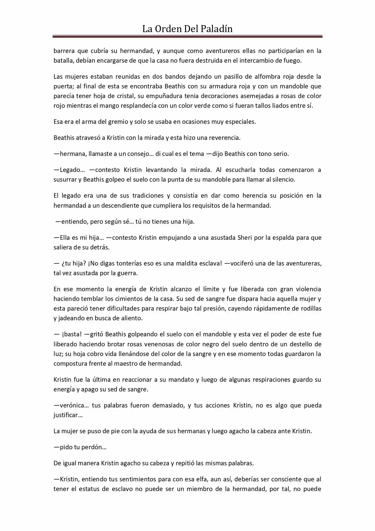 La Orden Del Paladin (Novela) - Capítulo 39 - Página 3 - LectorTMOo