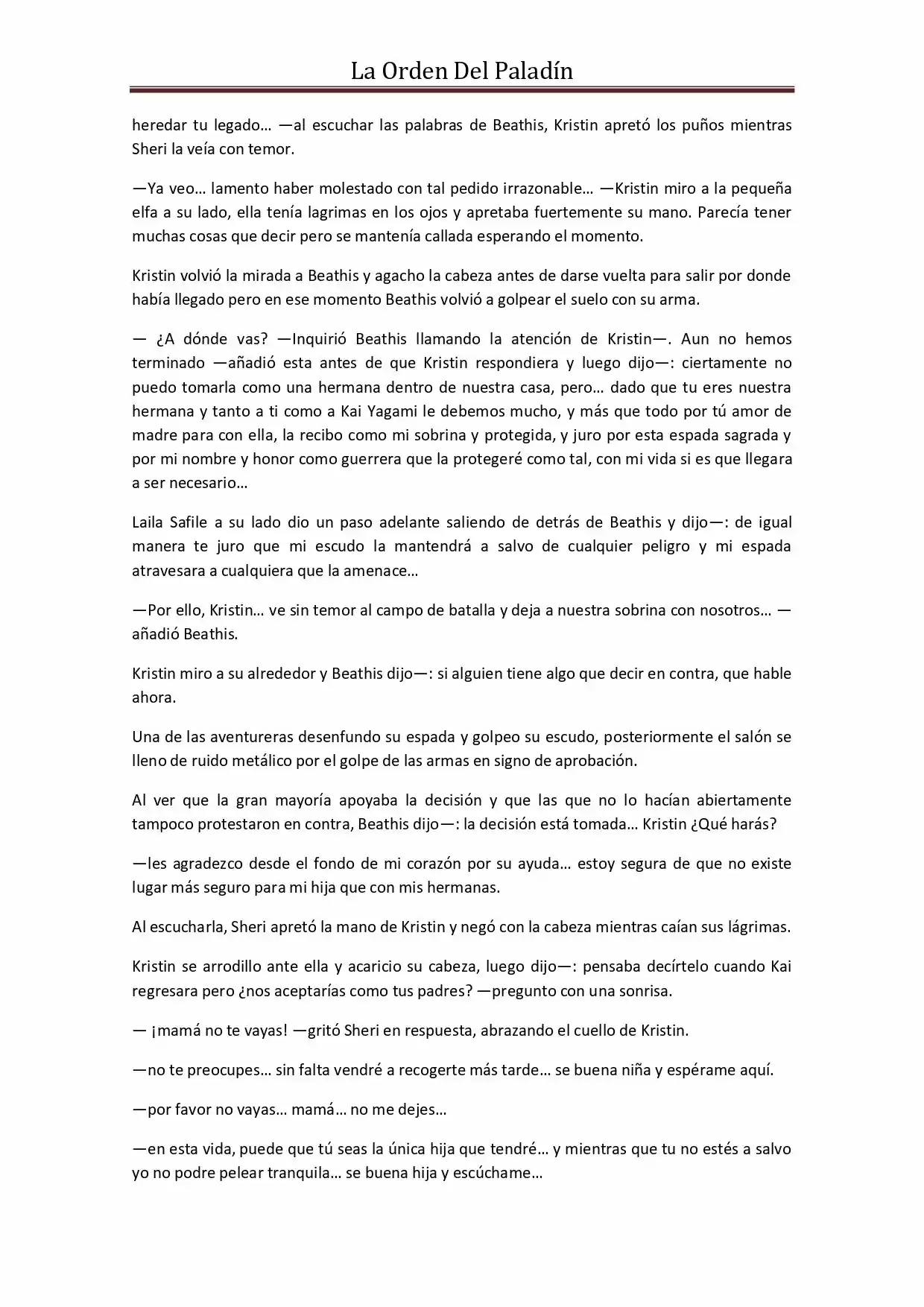 La Orden Del Paladin (Novela) - Capítulo 39 - Página 4 - LectorTMOo