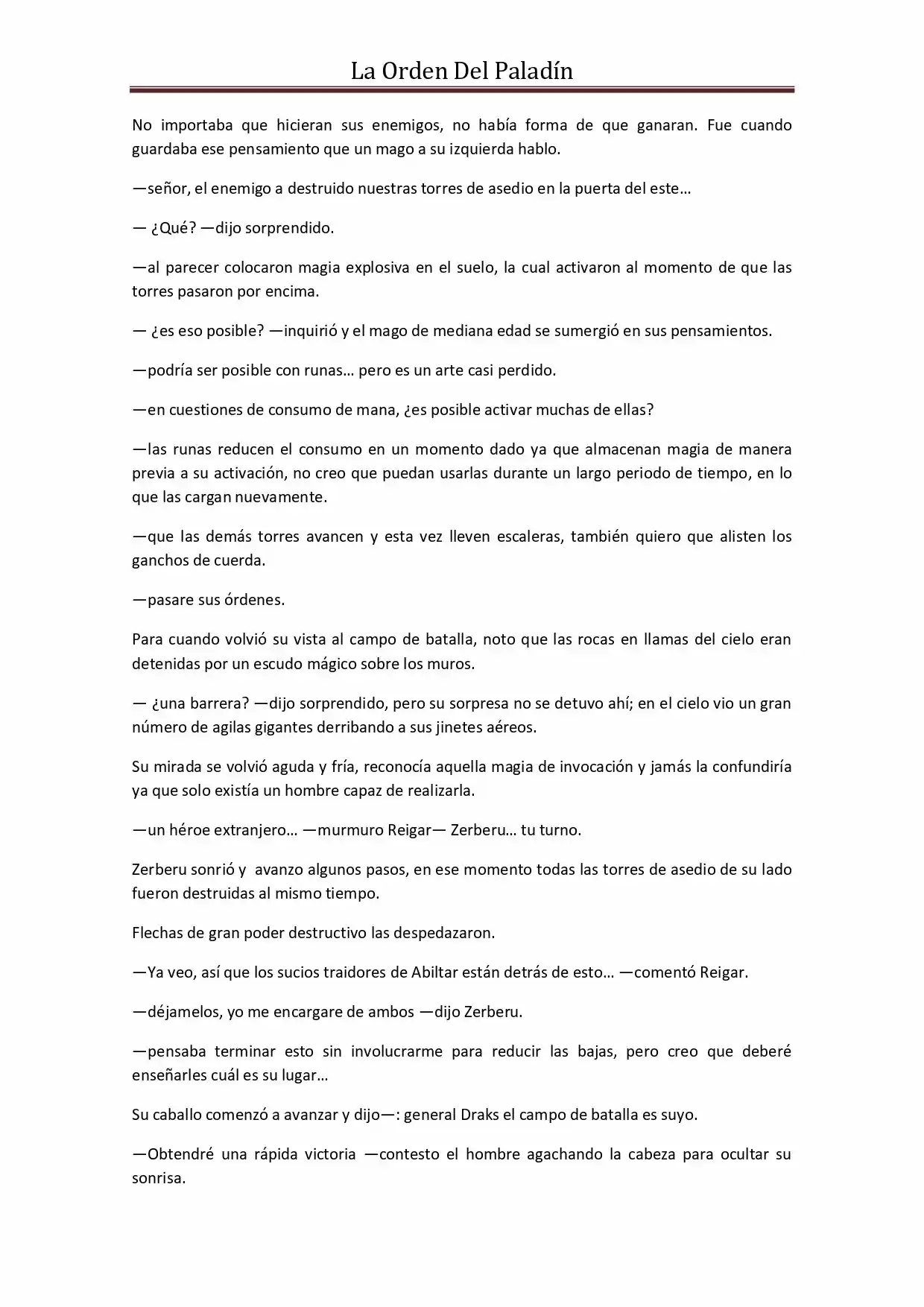 La Orden Del Paladin (Novela) - Capítulo 39 - Página 9 - LectorTMOo