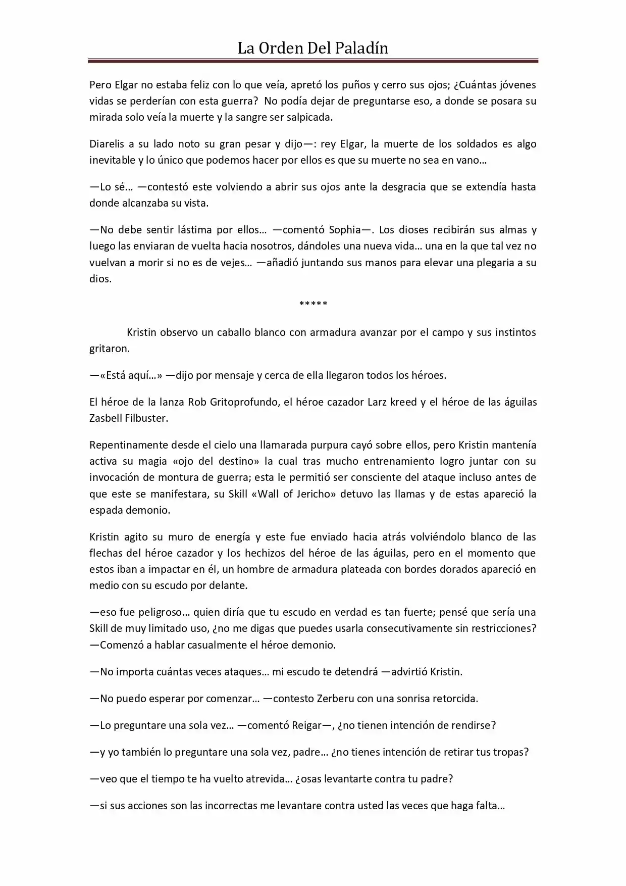 La Orden Del Paladin (Novela) - Capítulo 39 - Página 13 - LectorTMOo