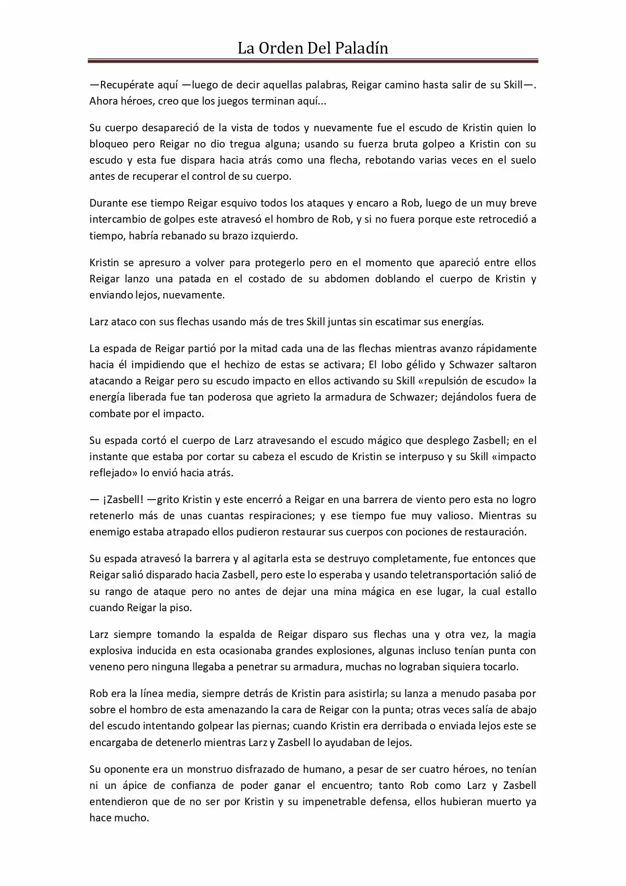 La Orden Del Paladin (Novela) - Capítulo 40 - Página 4 - LectorTMOo