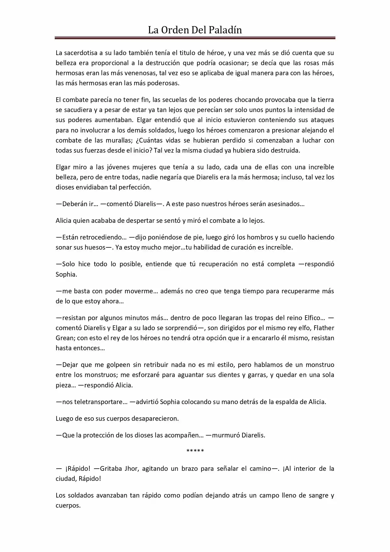 La Orden Del Paladin (Novela) - Capítulo 40 - Página 6 - LectorTMOo