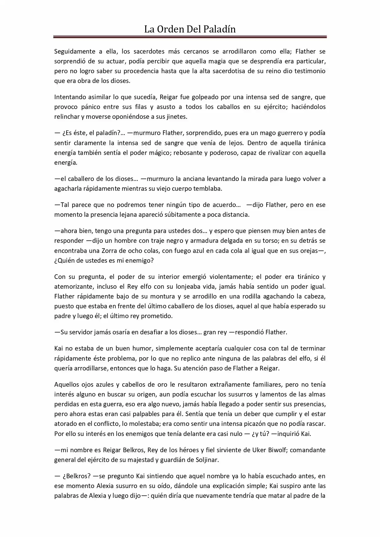 La Orden Del Paladin (Novela) - Capítulo 41 - Página 5 - LectorTMOo