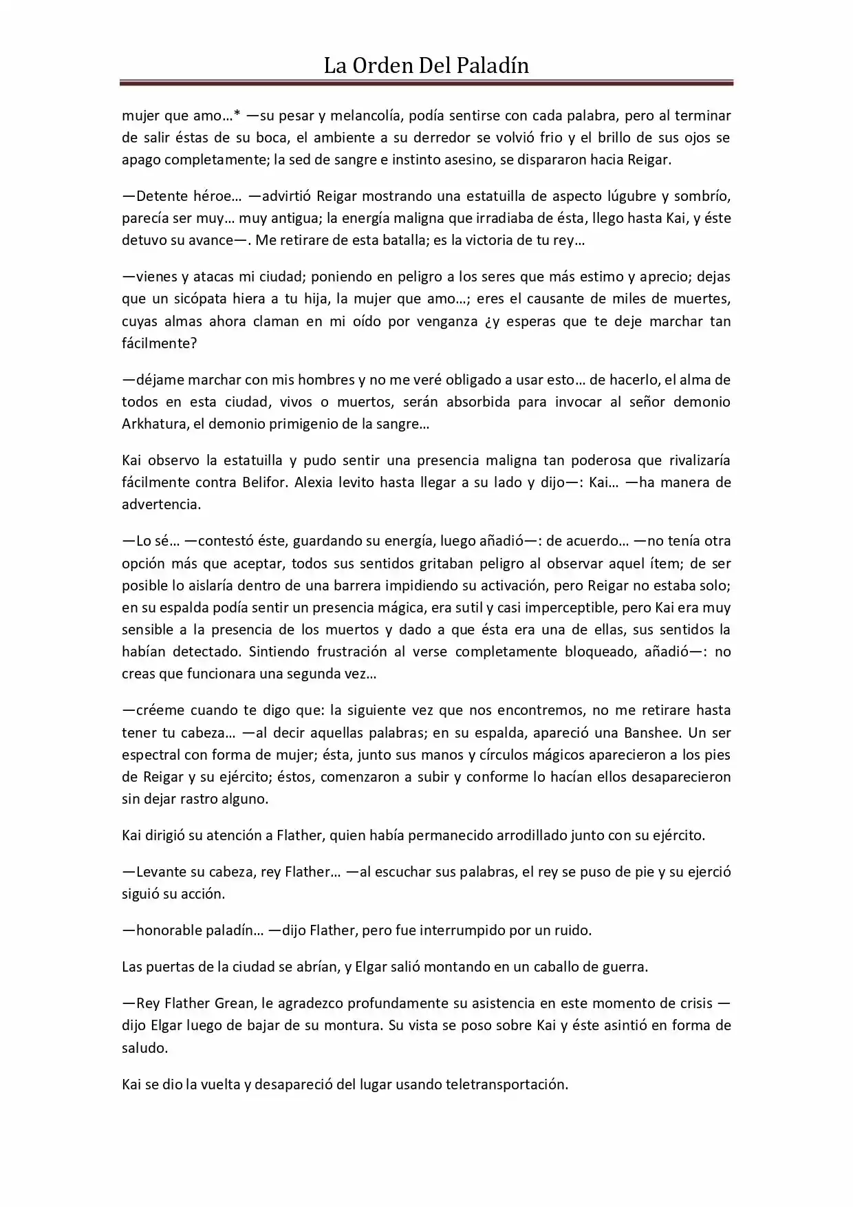 La Orden Del Paladin (Novela) - Capítulo 41 - Página 6 - LectorTMOo