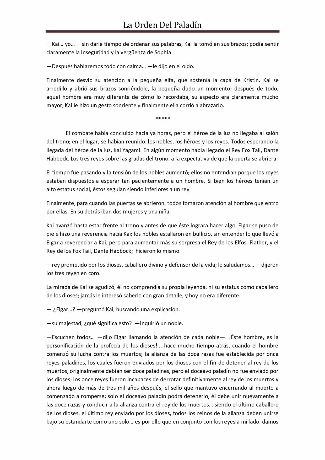 La Orden Del Paladin (Novela) - Capítulo 41 - Página 8 - LectorTMOo