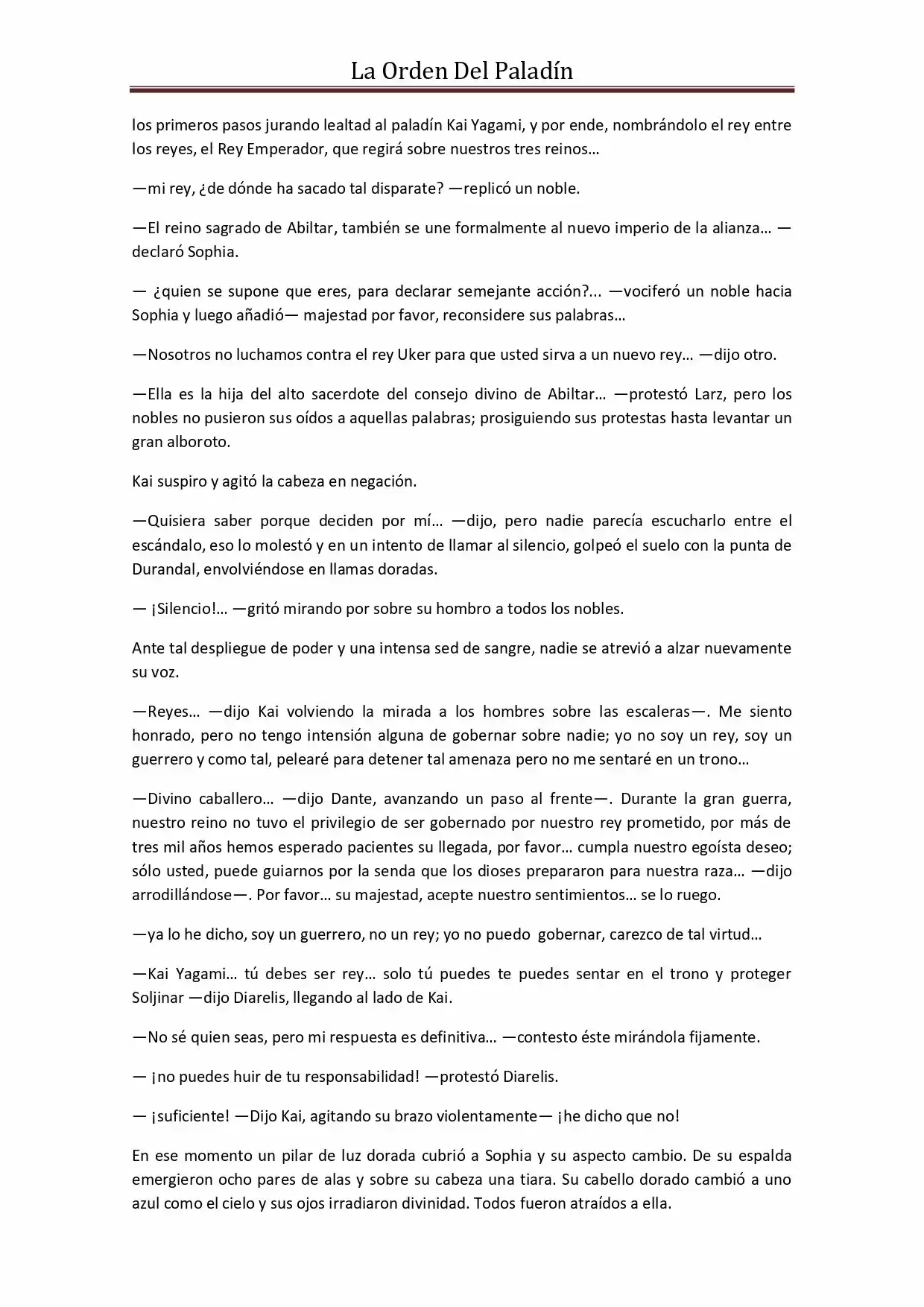 La Orden Del Paladin (Novela) - Capítulo 41 - Página 9 - LectorTMOo