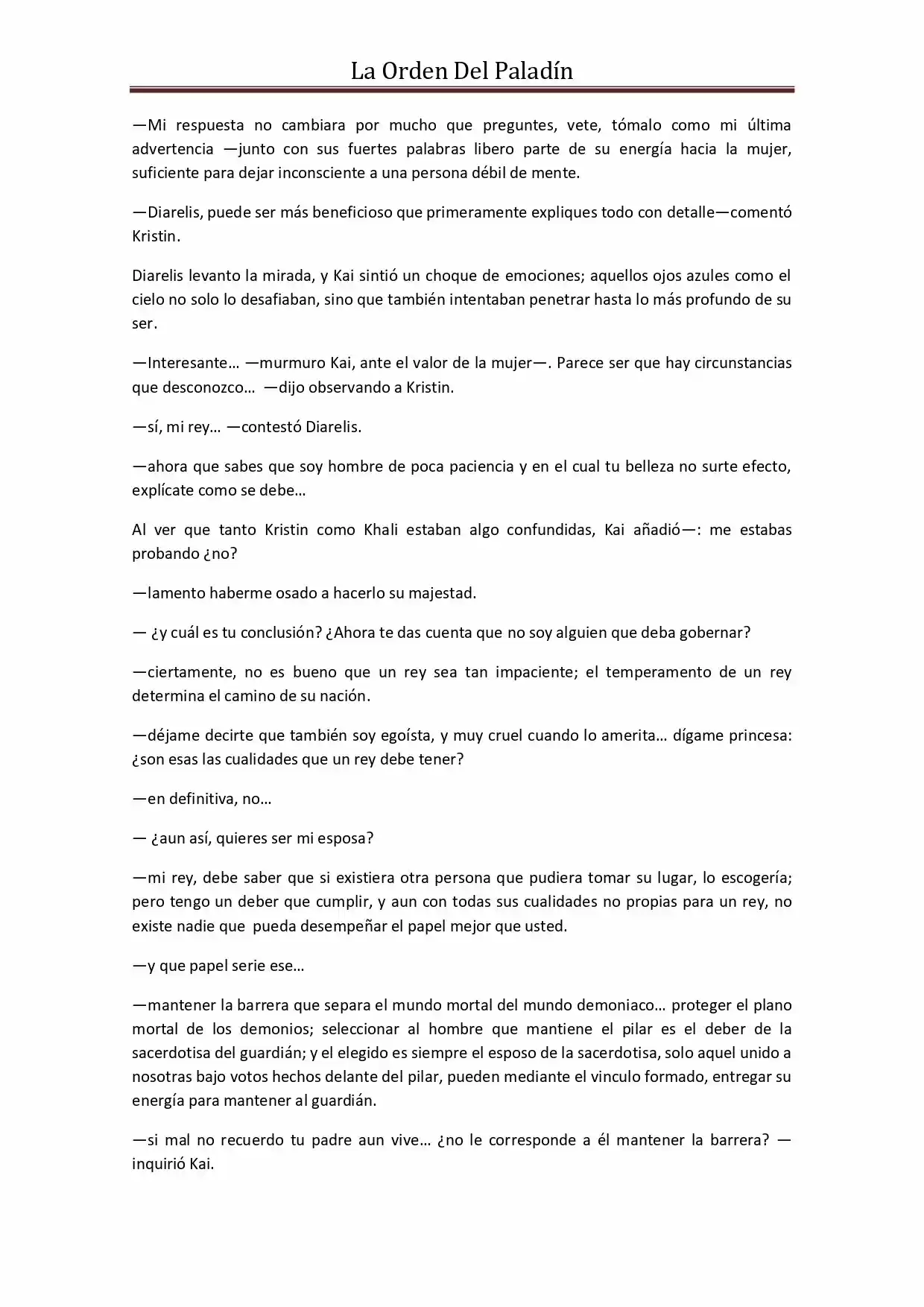La Orden Del Paladin (Novela) - Capítulo 42 - Página 3 - LectorTMOo