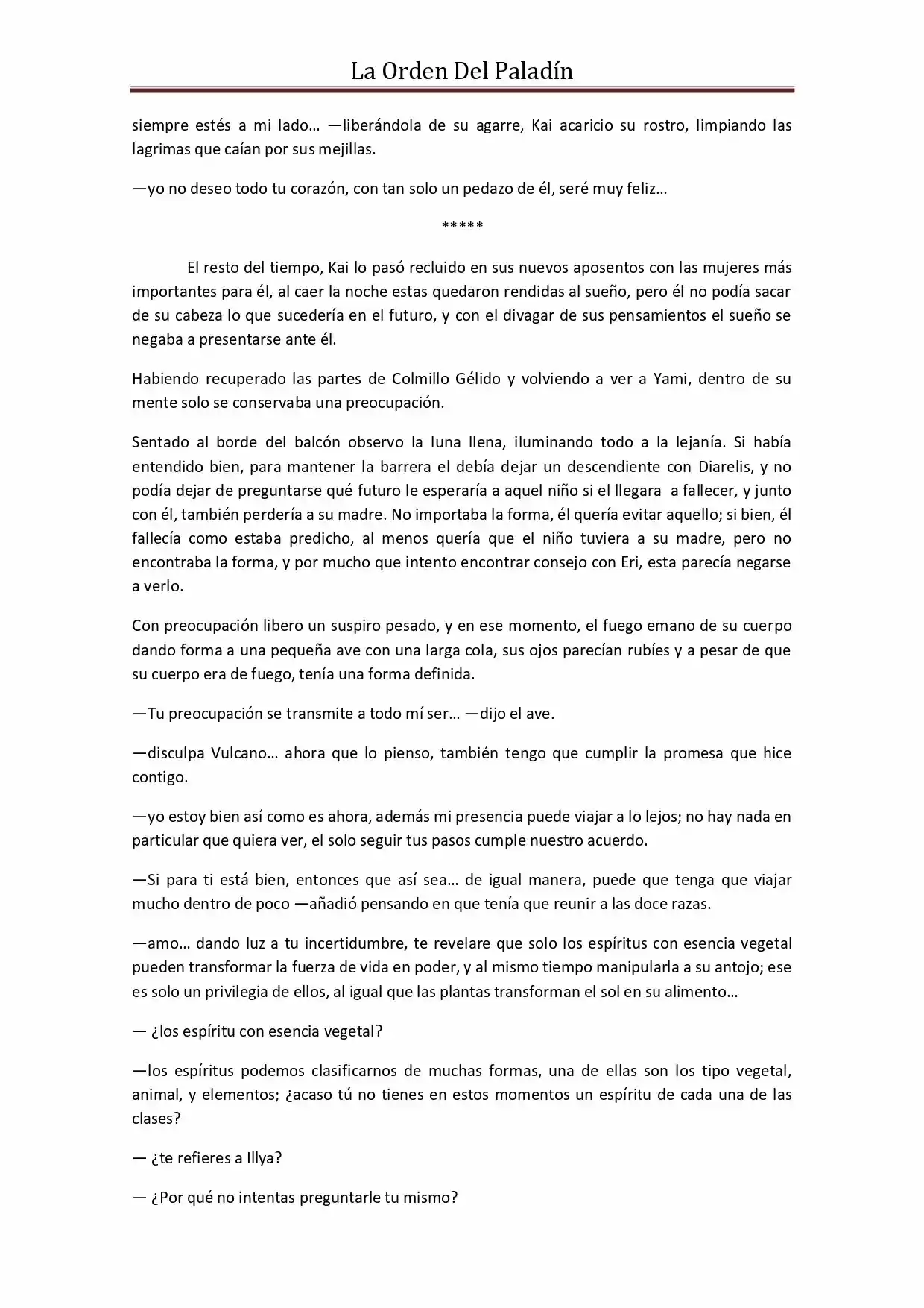 La Orden Del Paladin (Novela) - Capítulo 42 - Página 8 - LectorTMOo