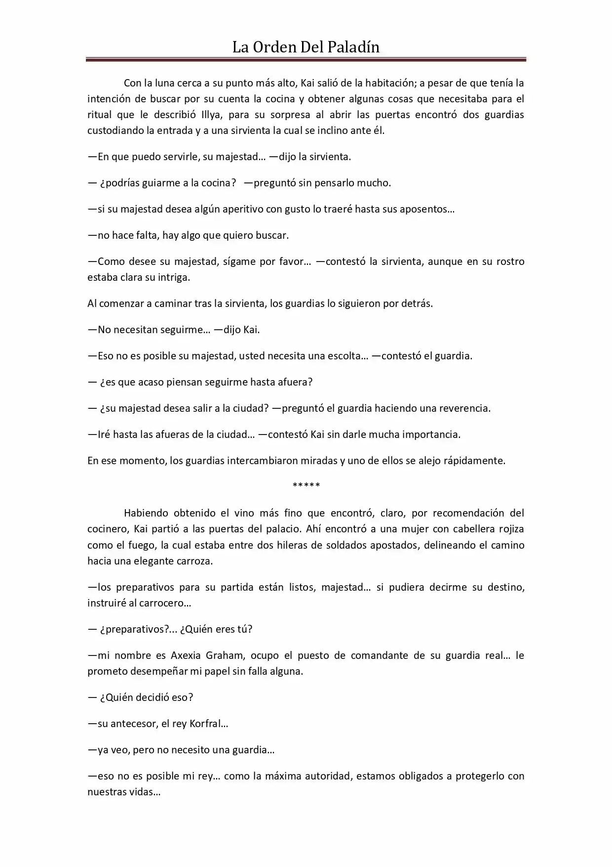 La Orden Del Paladin (Novela) - Capítulo 42 - Página 10 - LectorTMOo