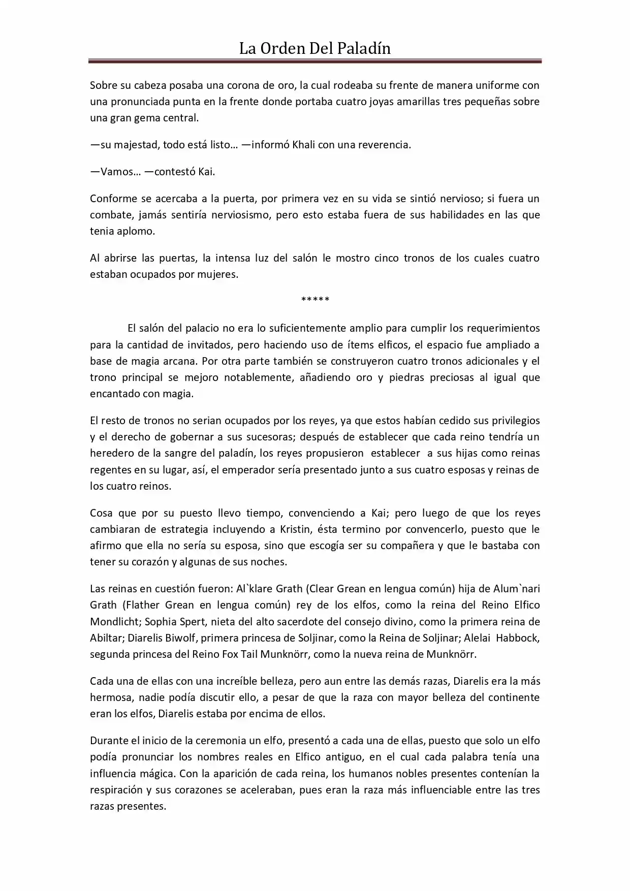La Orden Del Paladin (Novela) - Capítulo 43 - Página 4 - LectorTMOo