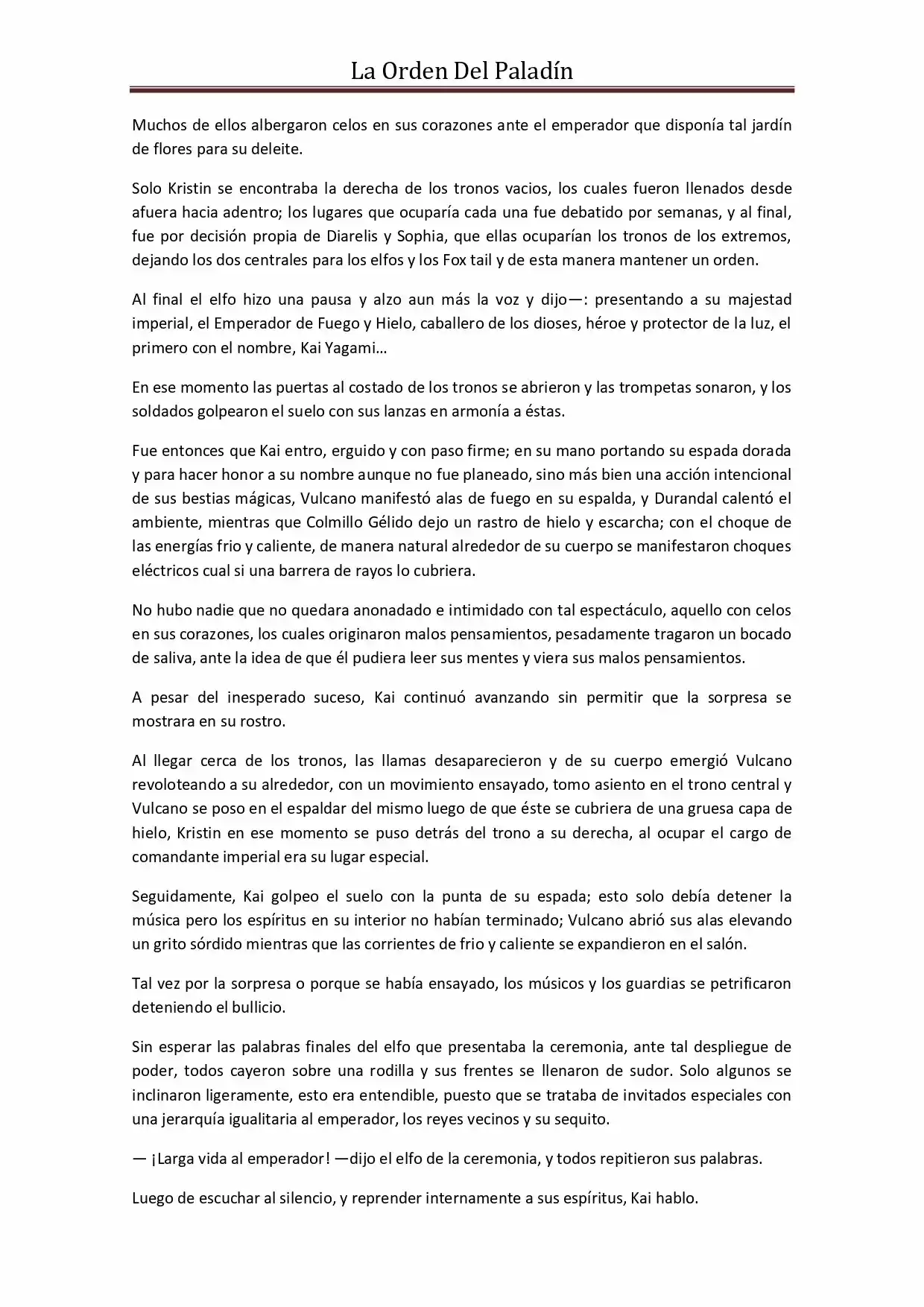 La Orden Del Paladin (Novela) - Capítulo 43 - Página 5 - LectorTMOo