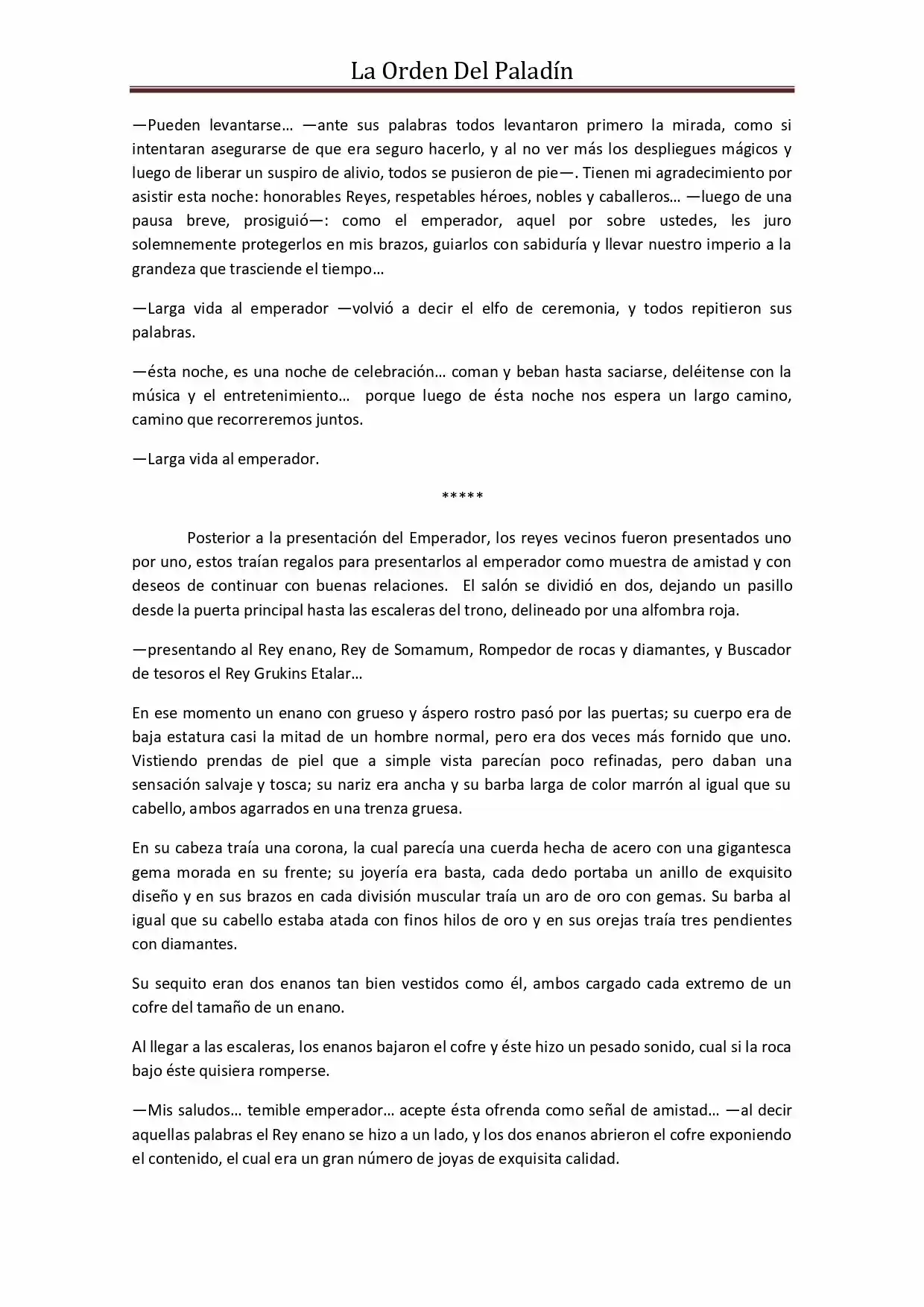 La Orden Del Paladin (Novela) - Capítulo 43 - Página 6 - LectorTMOo