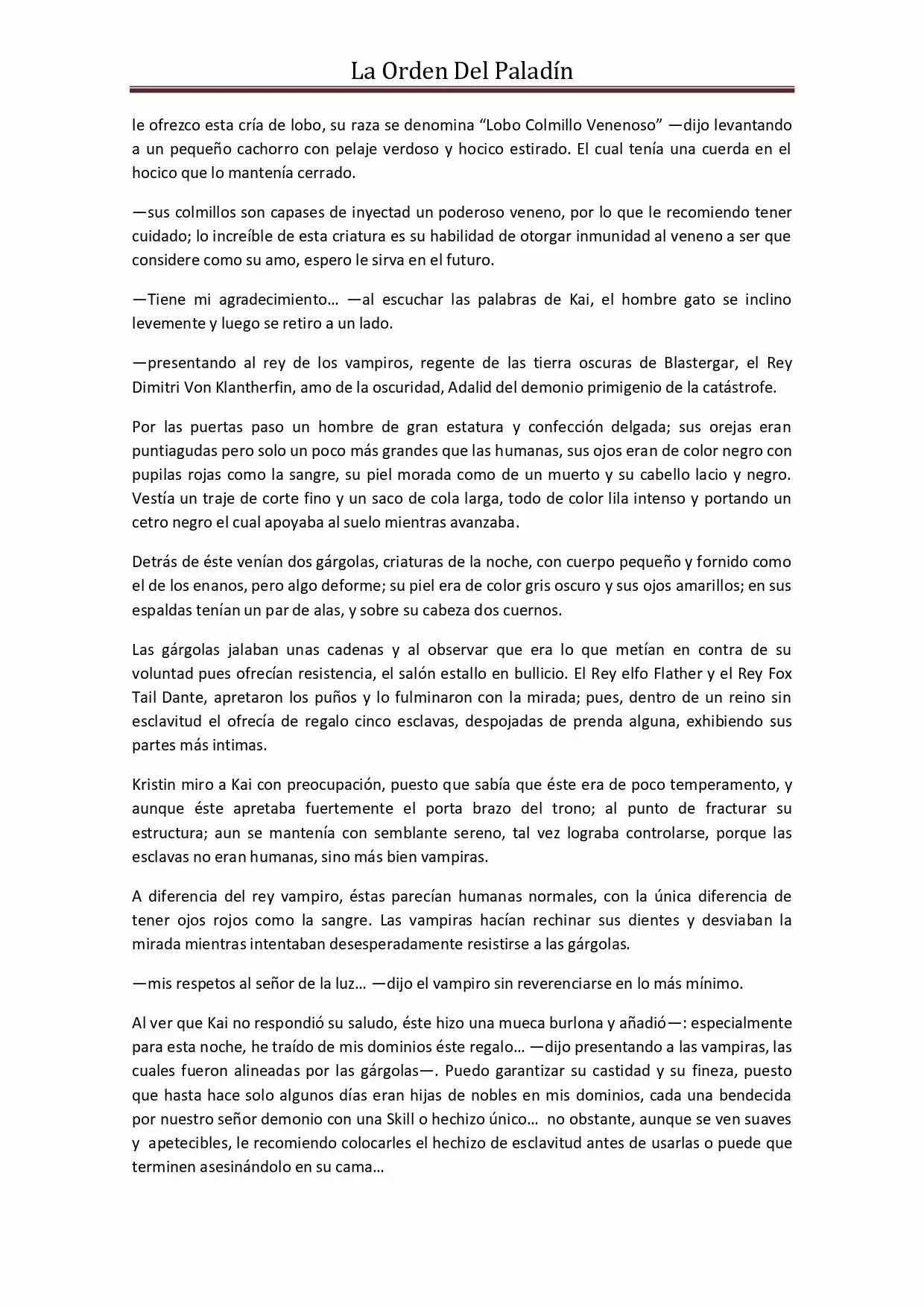 La Orden Del Paladin (Novela) - Capítulo 43 - Página 10 - LectorTMOo