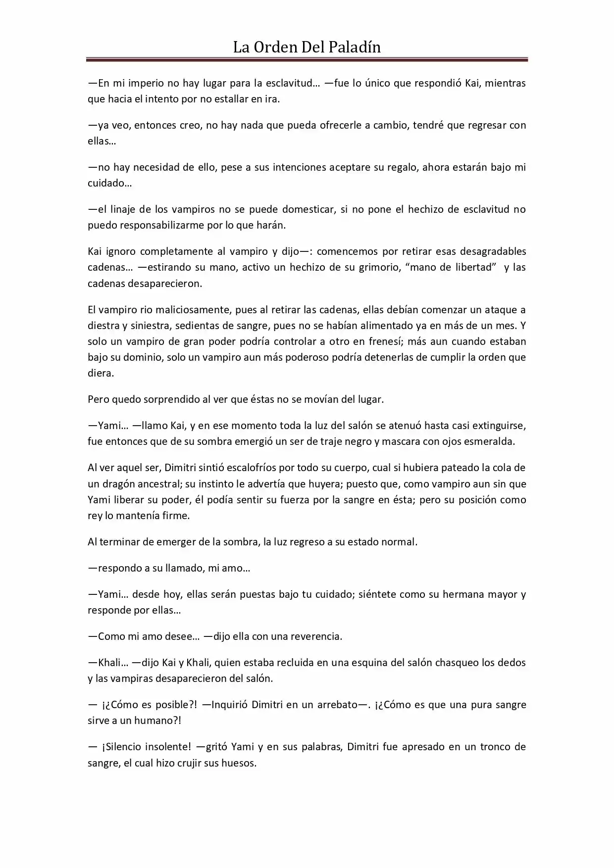 La Orden Del Paladin (Novela) - Capítulo 43 - Página 11 - LectorTMOo