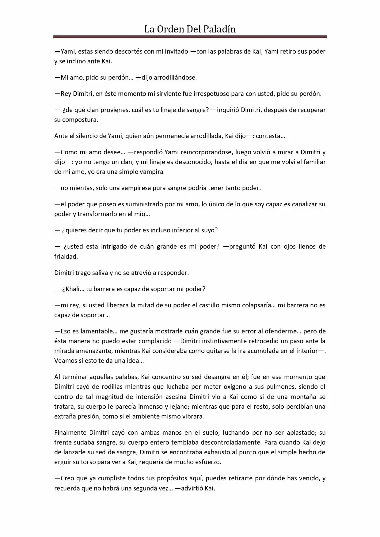 La Orden Del Paladin (Novela) - Capítulo 43 - Página 12 - LectorTMOo