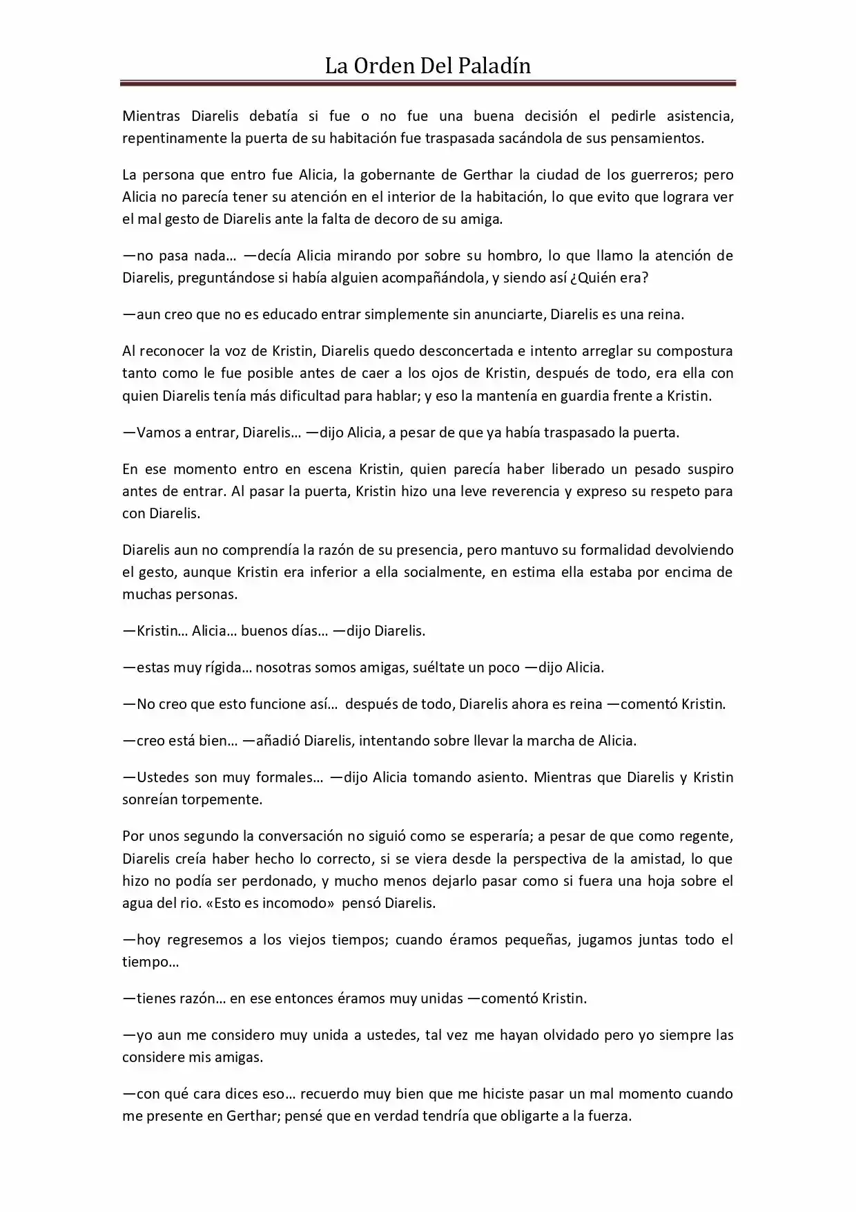 La Orden Del Paladin (Novela) - Capítulo 44 - Página 6 - LectorTMOo