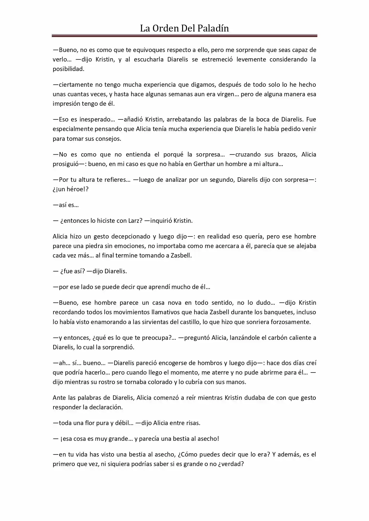 La Orden Del Paladin (Novela) - Capítulo 44 - Página 8 - LectorTMOo