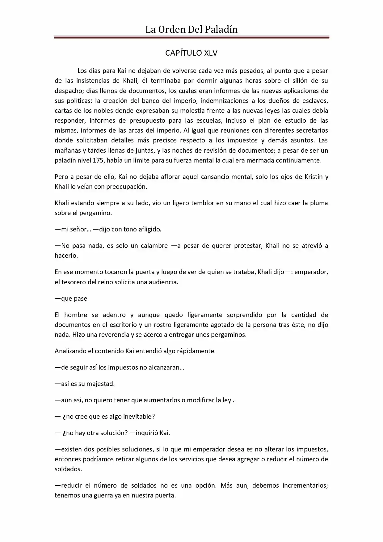 La Orden Del Paladin (Novela) - Capítulo 45 - Página 2 - LectorTMOo
