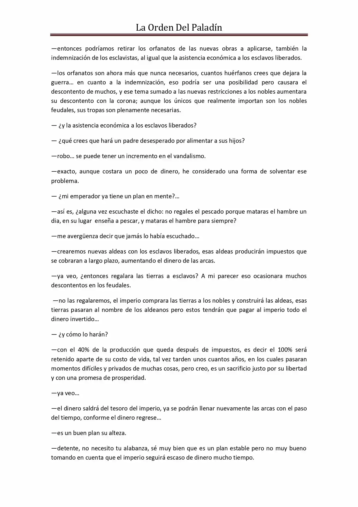 La Orden Del Paladin (Novela) - Capítulo 45 - Página 3 - LectorTMOo