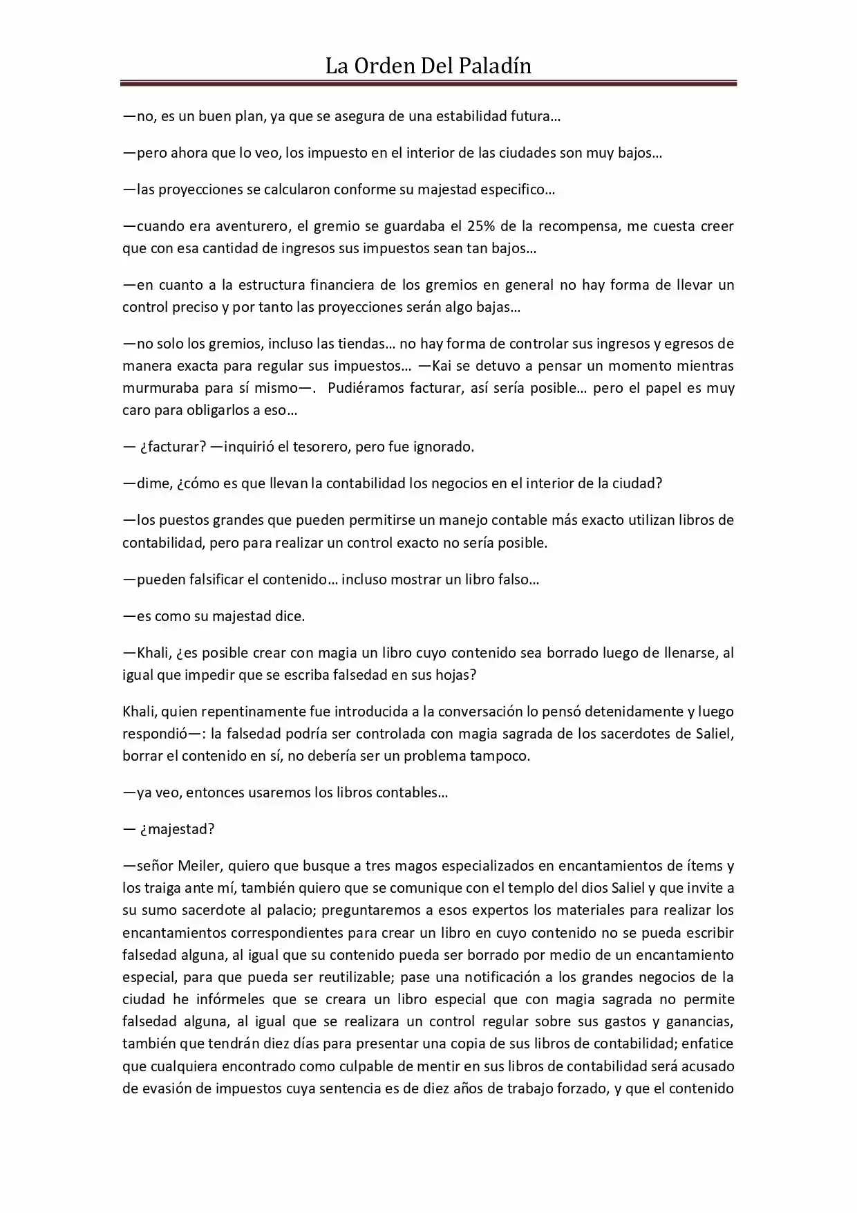 La Orden Del Paladin (Novela) - Capítulo 45 - Página 4 - LectorTMOo