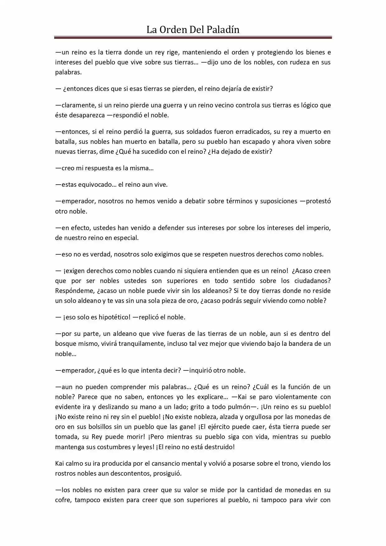 La Orden Del Paladin (Novela) - Capítulo 45 - Página 6 - LectorTMOo