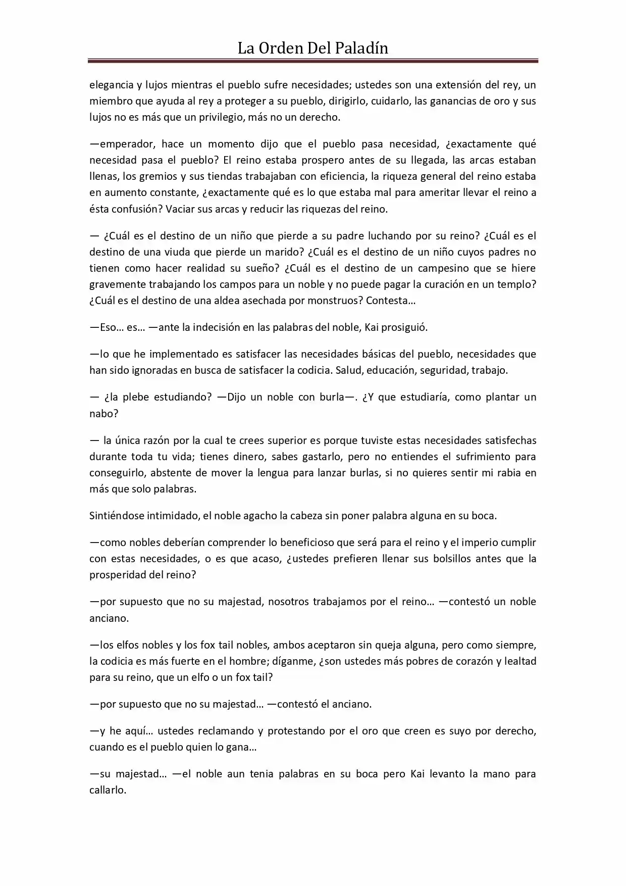 La Orden Del Paladin (Novela) - Capítulo 45 - Página 7 - LectorTMOo
