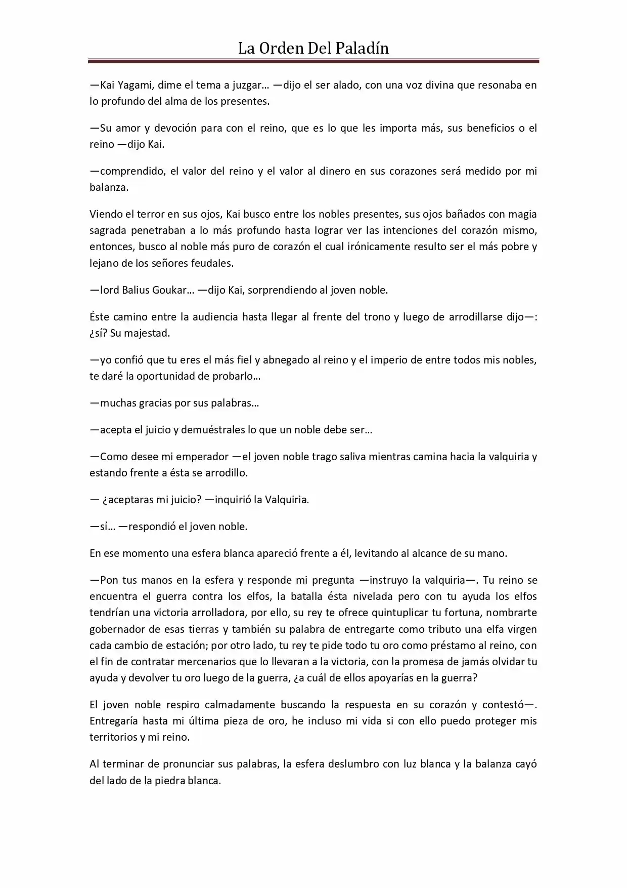 La Orden Del Paladin (Novela) - Capítulo 45 - Página 9 - LectorTMOo