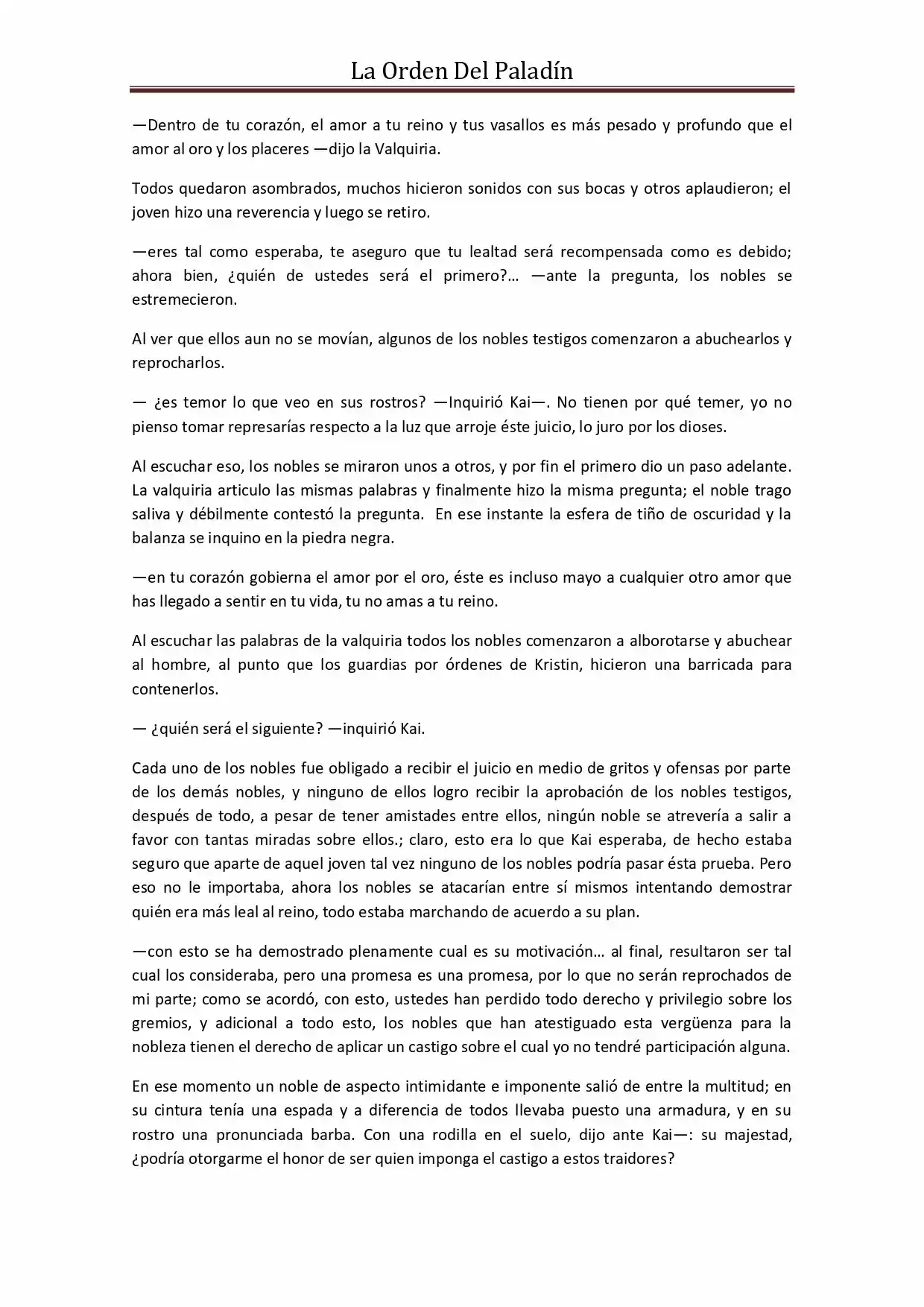 La Orden Del Paladin (Novela) - Capítulo 45 - Página 10 - LectorTMOo