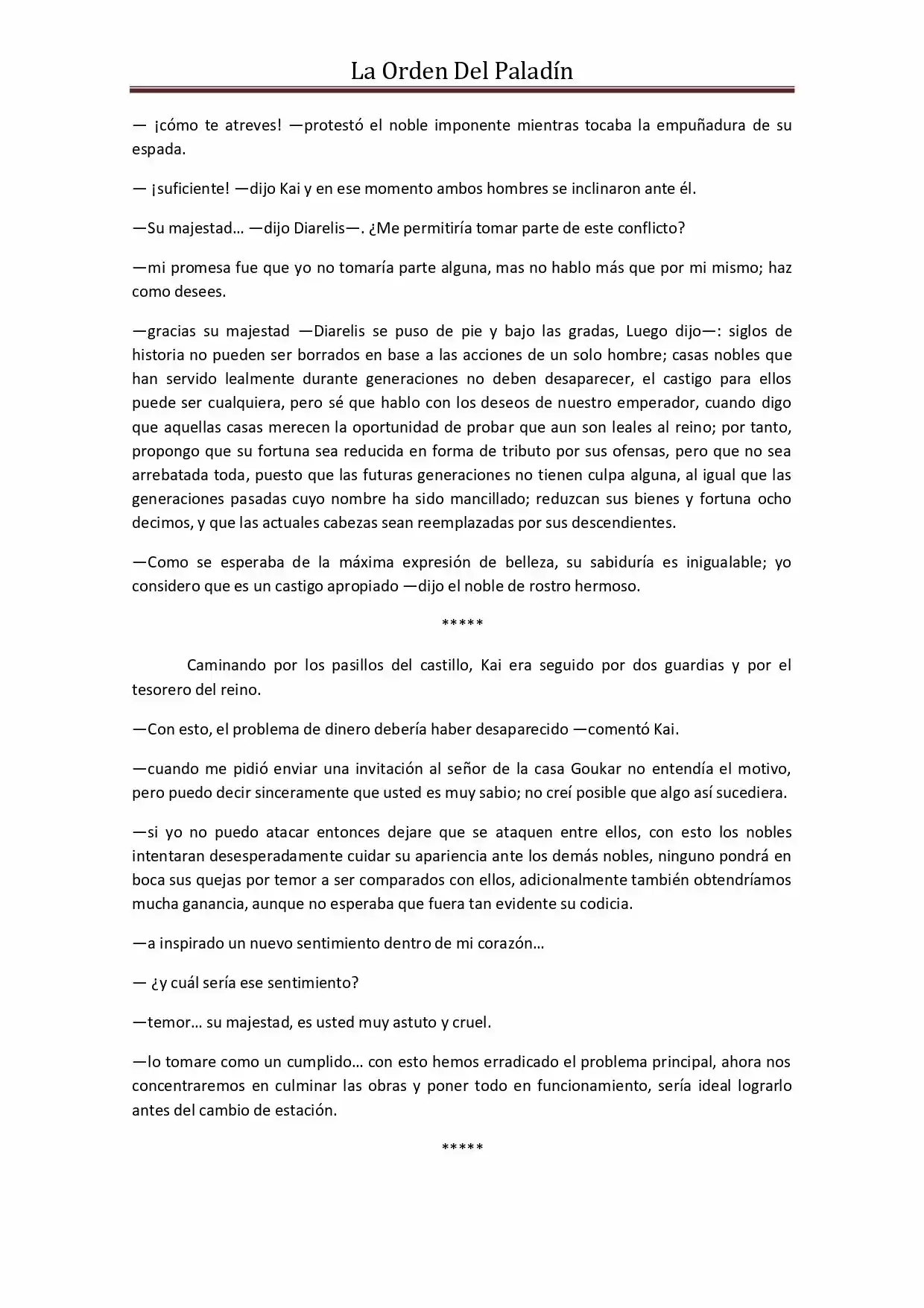 La Orden Del Paladin (Novela) - Capítulo 45 - Página 12 - LectorTMOo