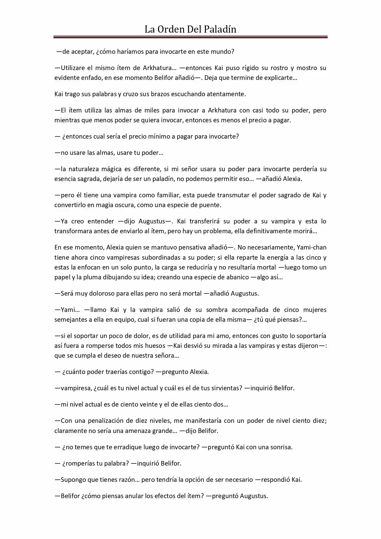 La Orden Del Paladin (Novela) - Capítulo 46 - Página 4 - LectorTMOo