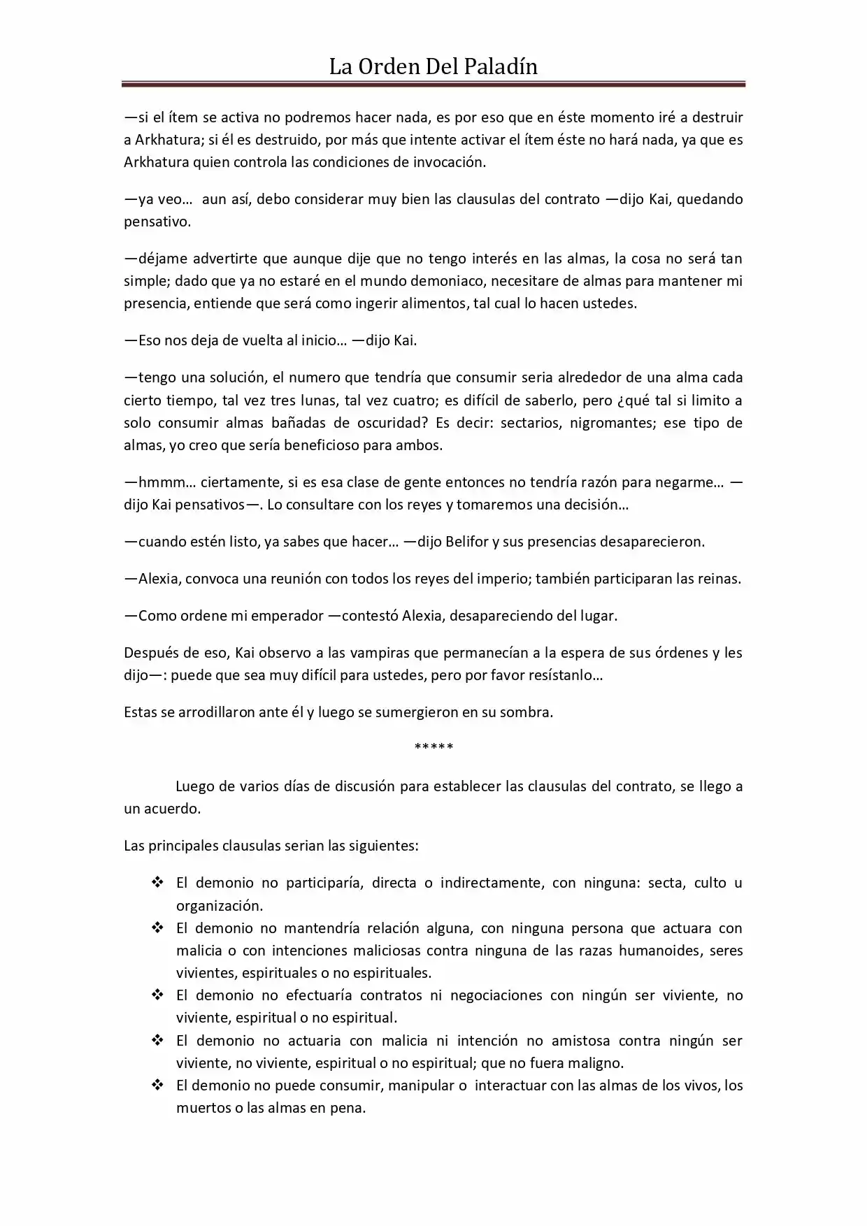 La Orden Del Paladin (Novela) - Capítulo 46 - Página 5 - LectorTMOo